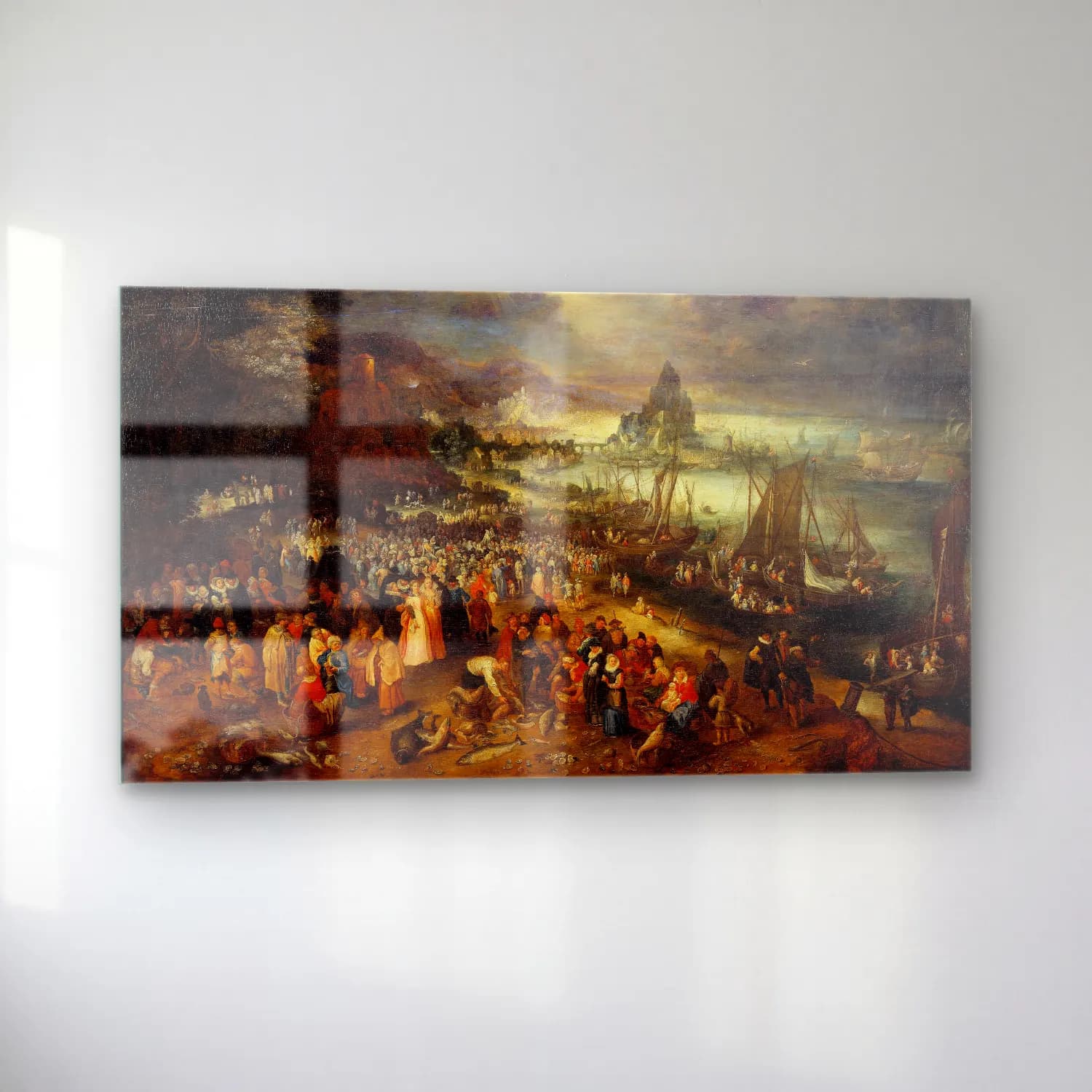 Jan Brueghel The Elder – Christ Preaching from the Boat cam tablo — sol açıdan görünüm