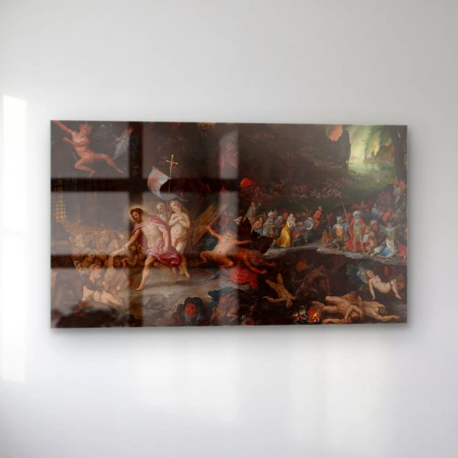 Jan Brueghel The Elder – Christ’s Descent into Limbo cam tablo — sol açıdan görünüm