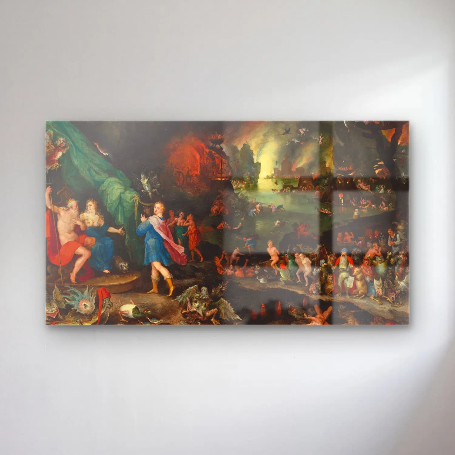 Jan Brueghel The Elder – Orphée aux Enfers cam tablo — Jan Brueghel The Elder – Orphée aux Enfers — yağlı boya mitolojik sahne