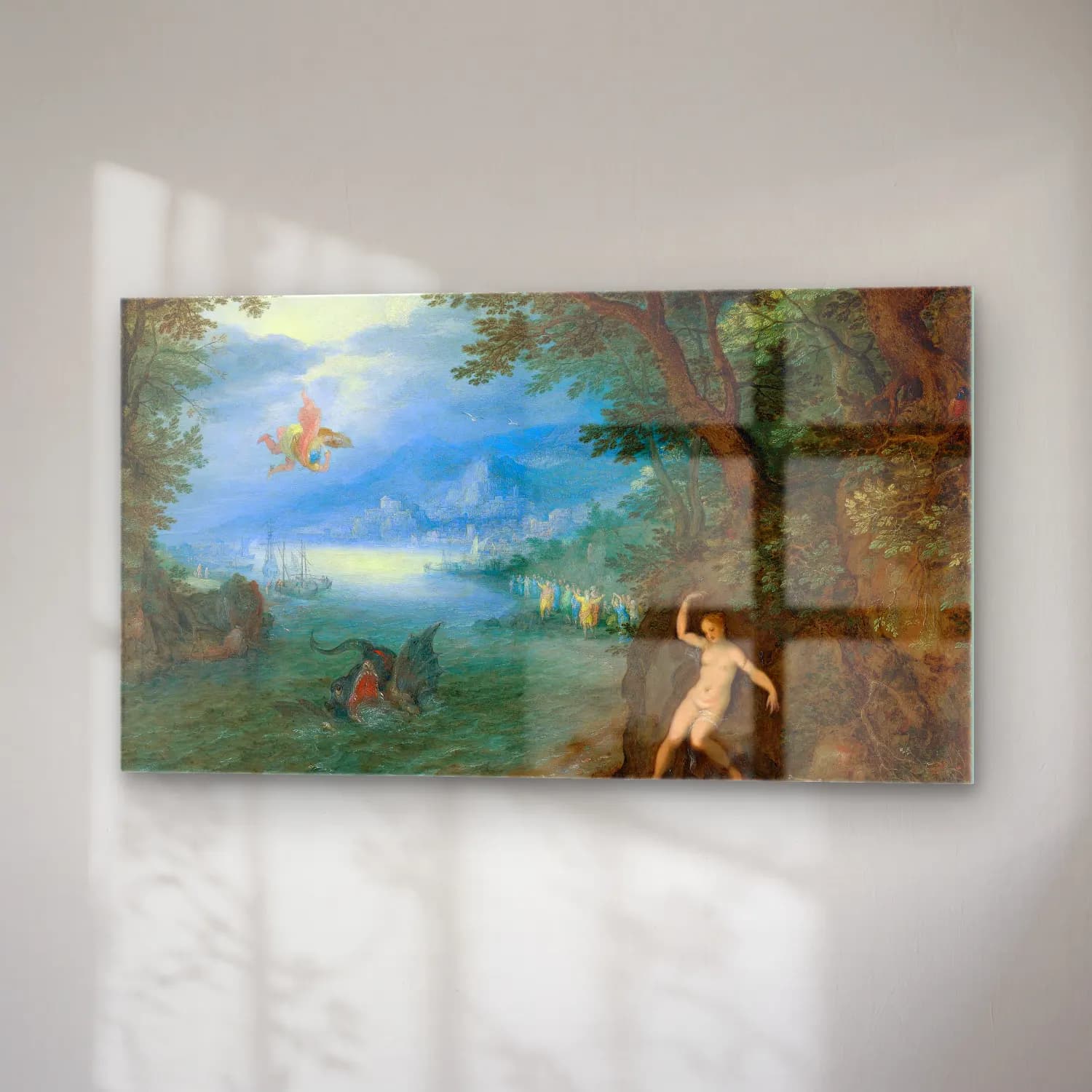 Jan Brueghel The Elder – Perseus And Andromeda cam tablo — sağ açıdan görünüm