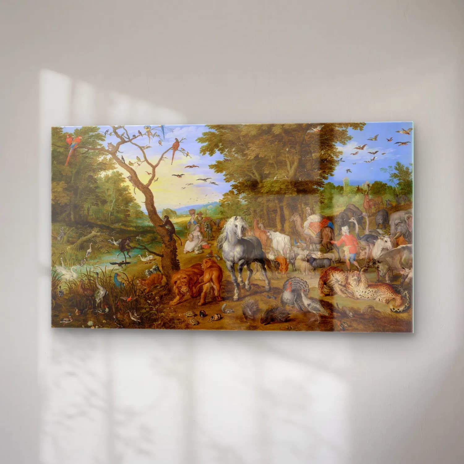 Jan Brueghel The Elder – The Entry of the Animals into Noah’s Ark cam tablo — sağ açıdan görünüm