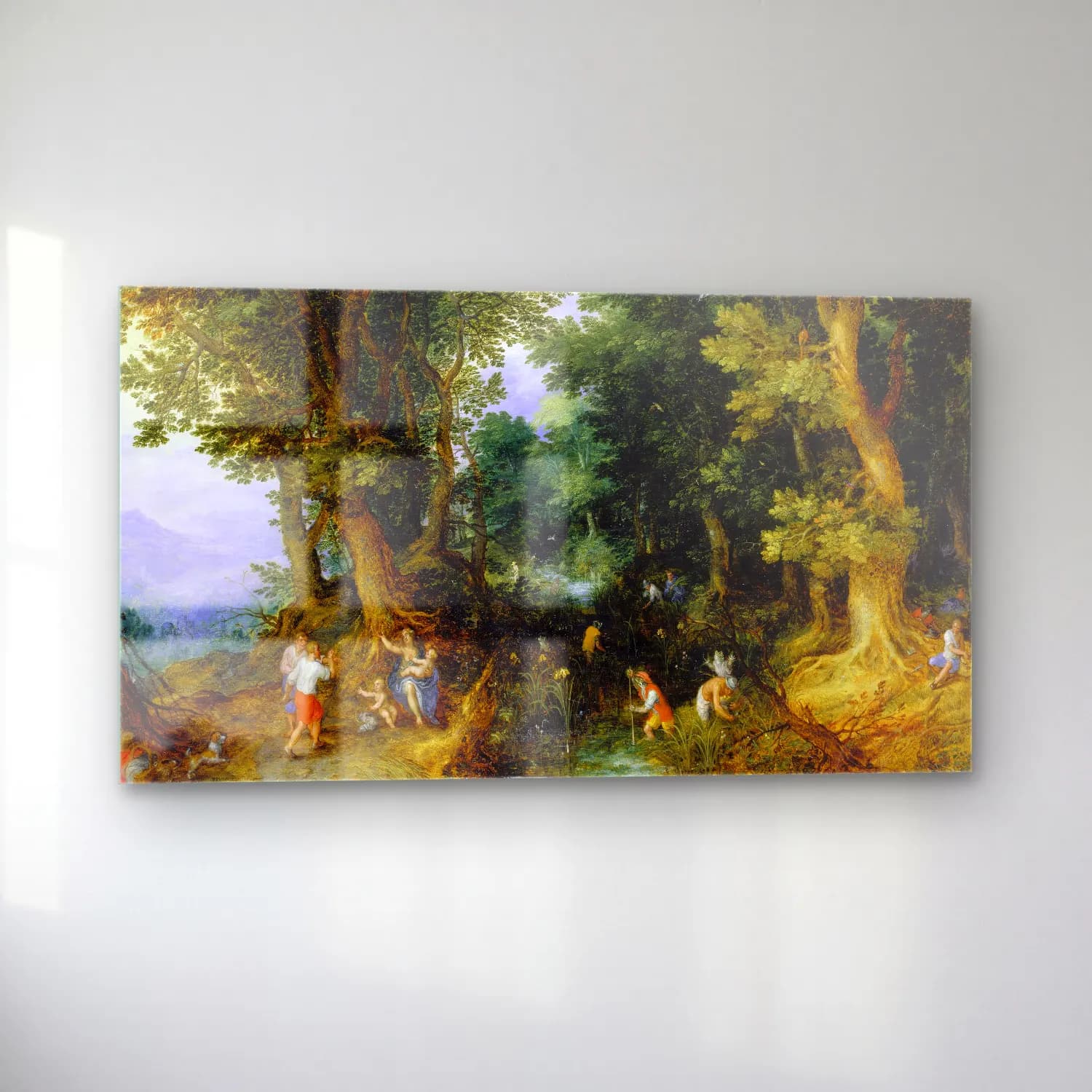 Jan Brueghel The Elder – The Mocking of Latona cam tablo — sol açıdan görünüm