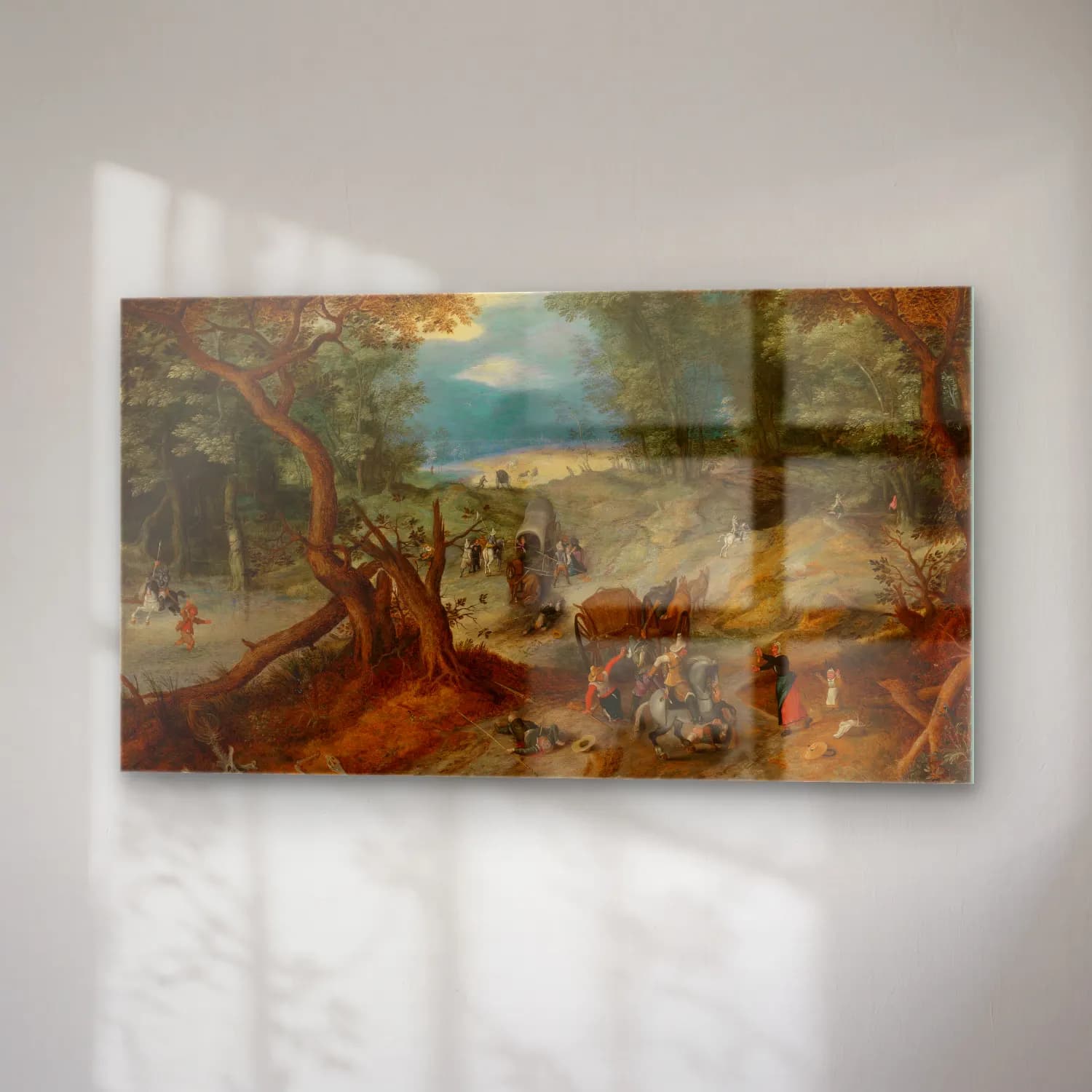 Jan Brueghel The Elder – Travallers Attacked cam tablo — sağ açıdan görünüm