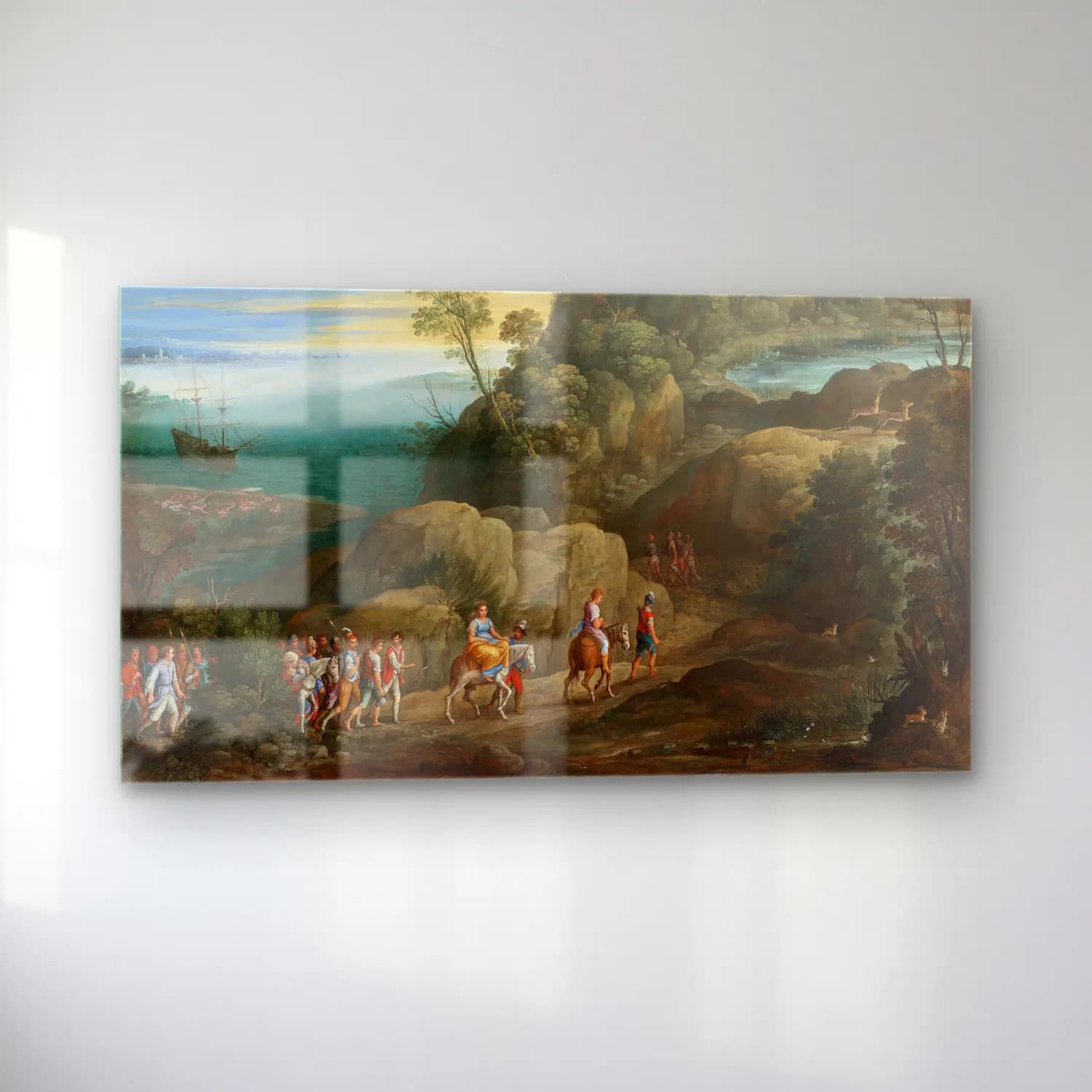 Paul Bril – An Extensive Landscape With Scenes From The Historiae… cam tablo — sol açıdan görünüm