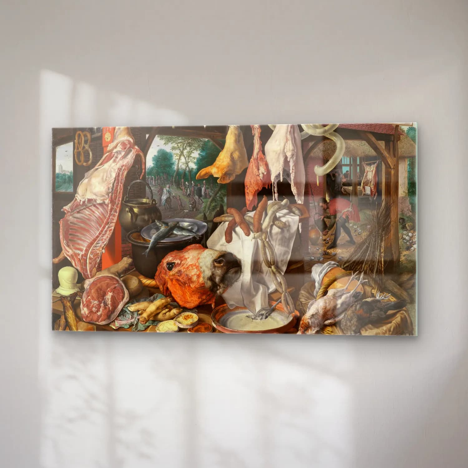 Pieter Aertsen – A Meat Stall with the Holy Family Giving Alms (The… cam tablo — sağ açıdan görünüm