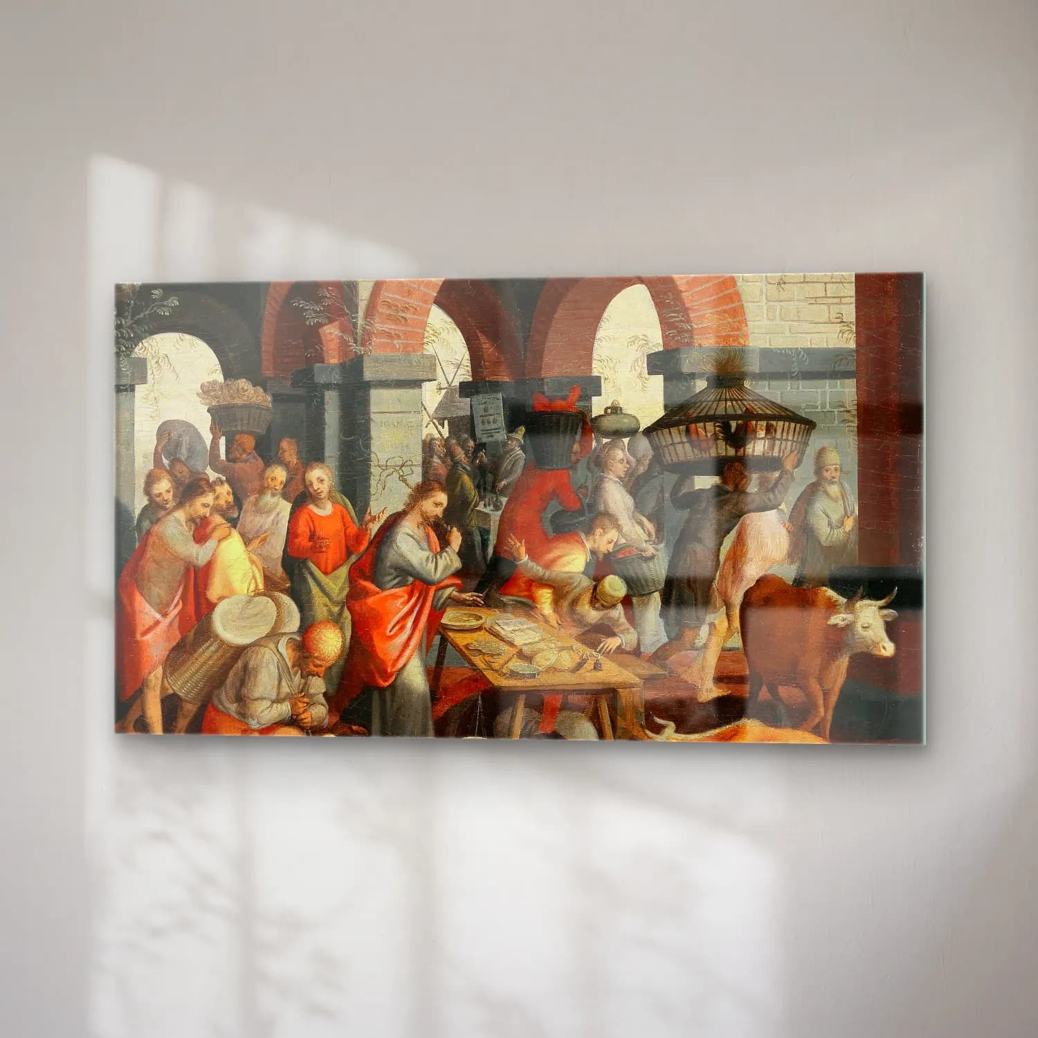 Pieter Aertsen – Christian deeds of mercy (Matthew 25 35-36) cam tablo — sağ açıdan görünüm