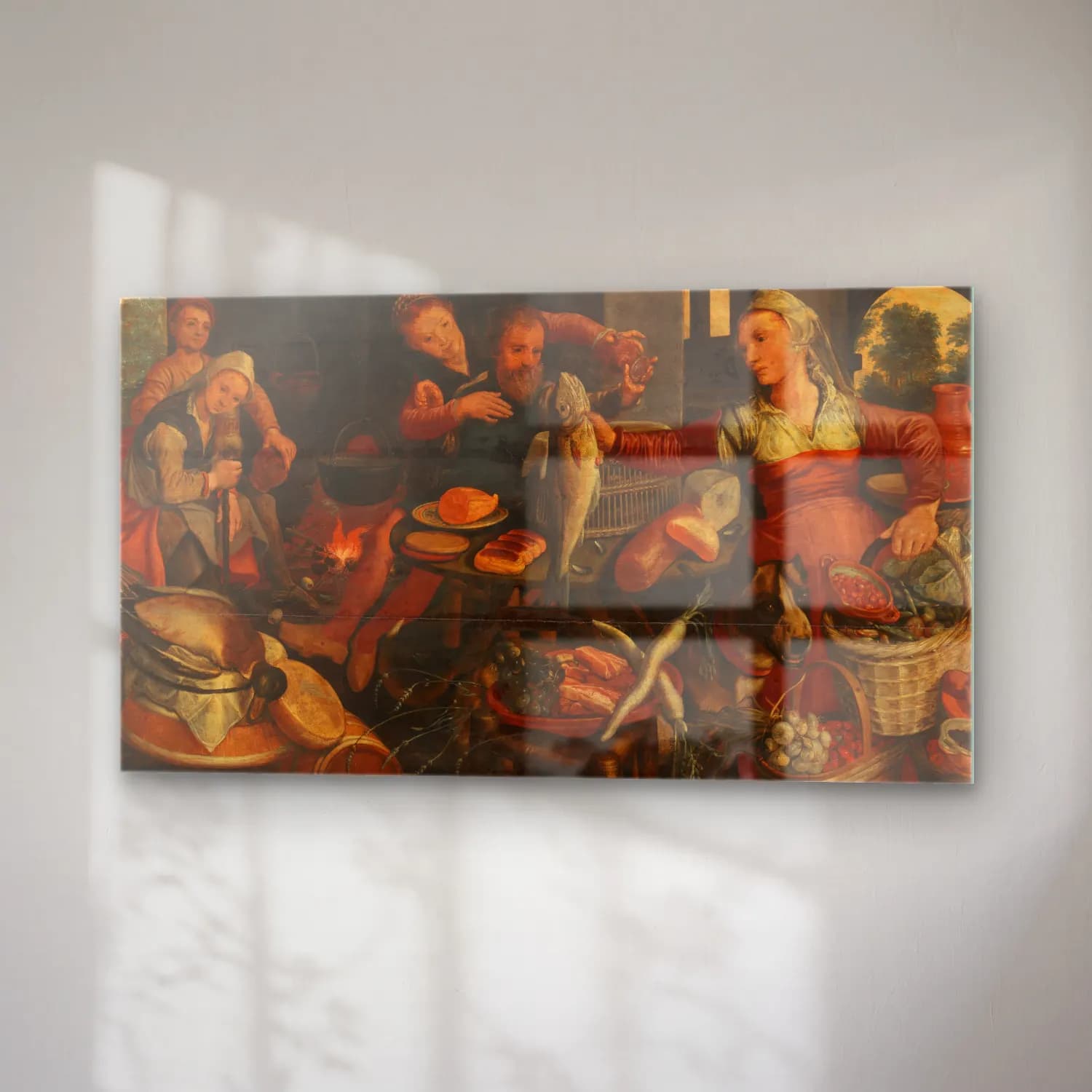 Pieter Aertsen – Kitchen Scene cam tablo — sağ açıdan görünüm