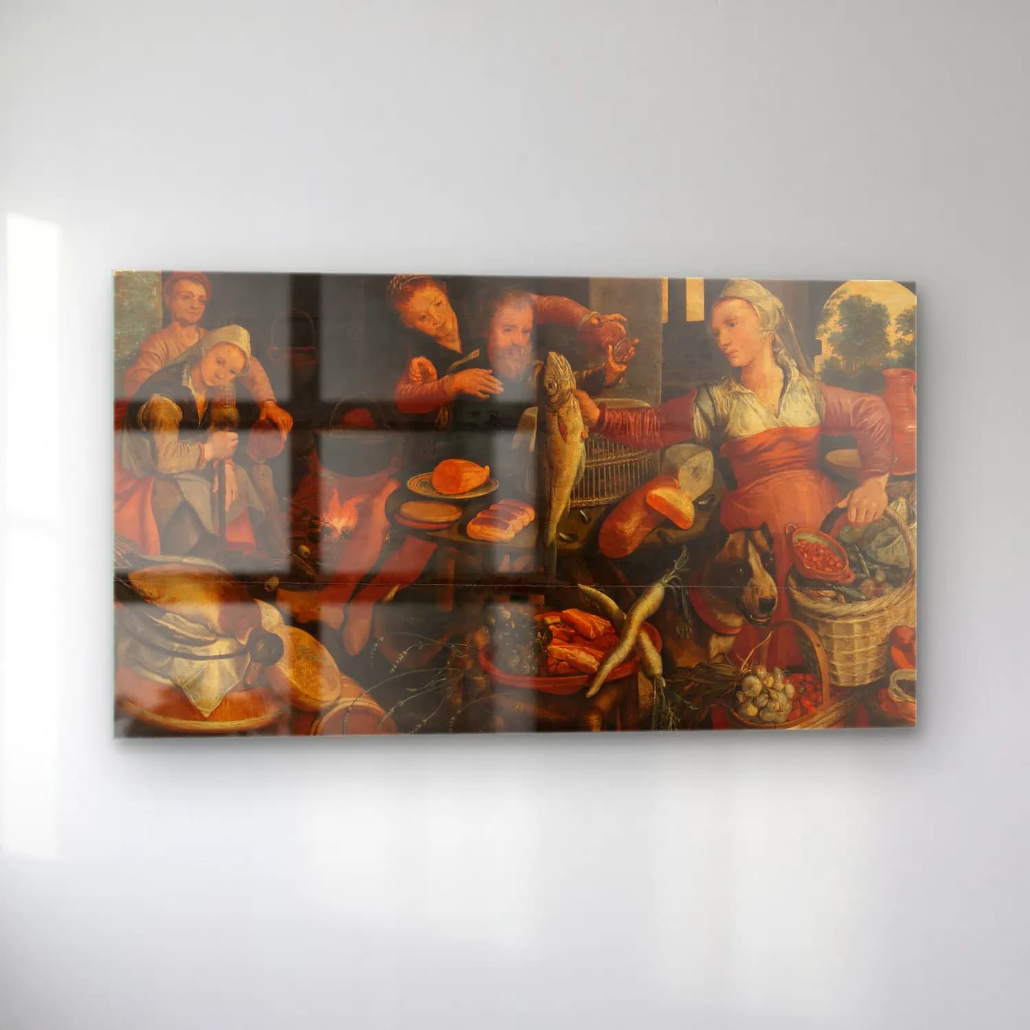 Pieter Aertsen – Kitchen Scene cam tablo — sol açıdan görünüm