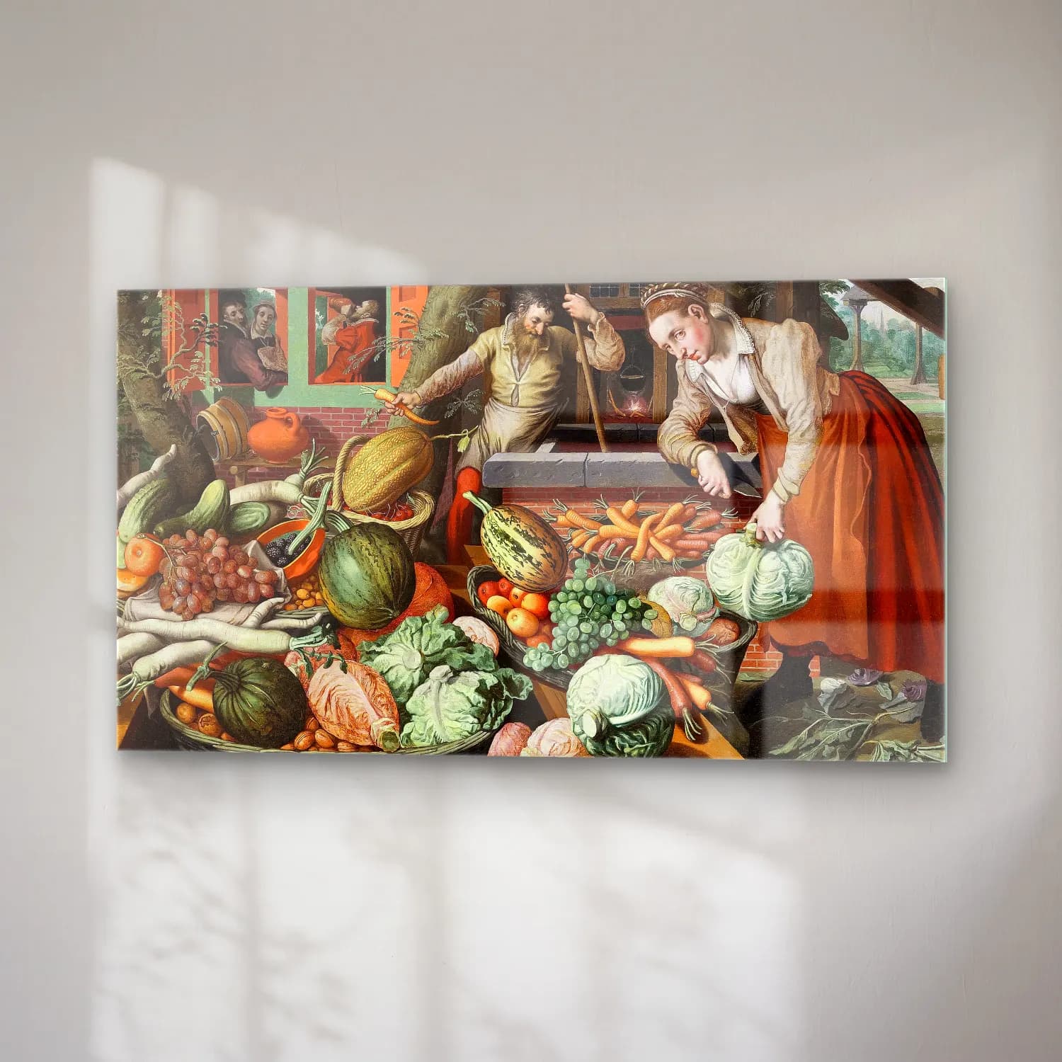 Pieter Aertsen – Market Scene cam tablo — sağ açıdan görünüm