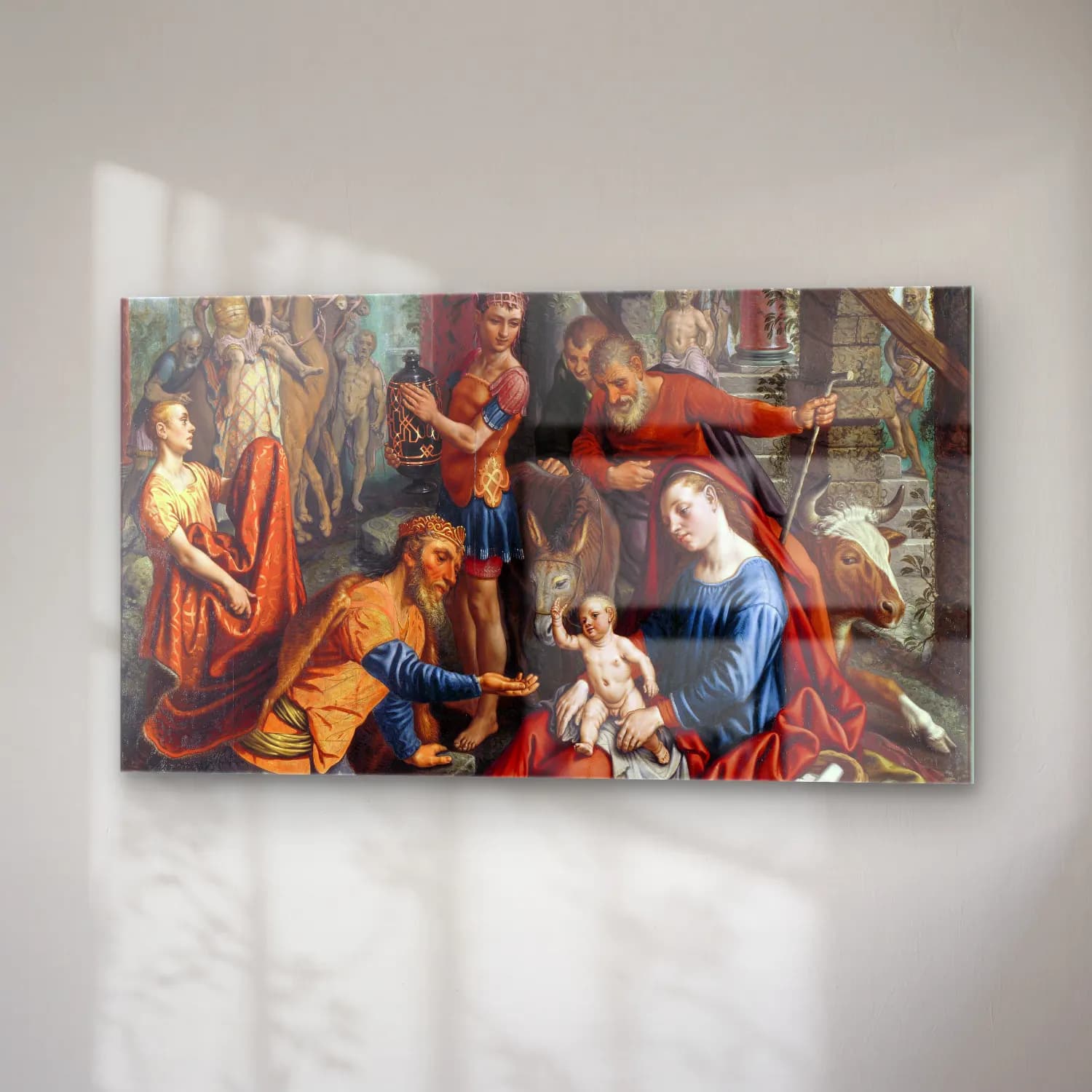 Pieter Aertsen – The Adoration of the Magi cam tablo — sağ açıdan görünüm