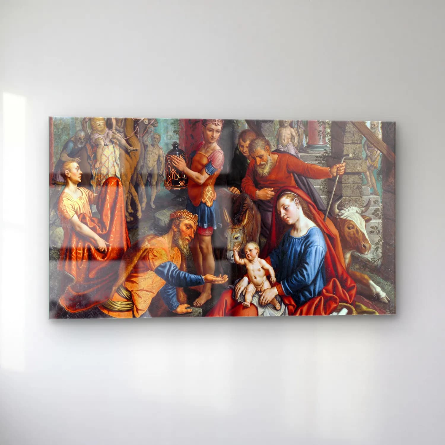 Pieter Aertsen – The Adoration of the Magi cam tablo — sol açıdan görünüm