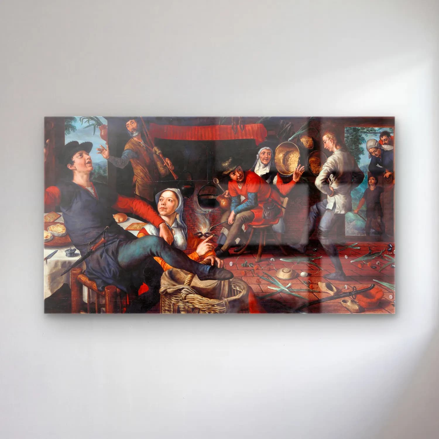 Pieter Aertsen – The Egg Dance cam tablo — Pieter Aertsen – The Egg Dance — yağlı boya dini sahne