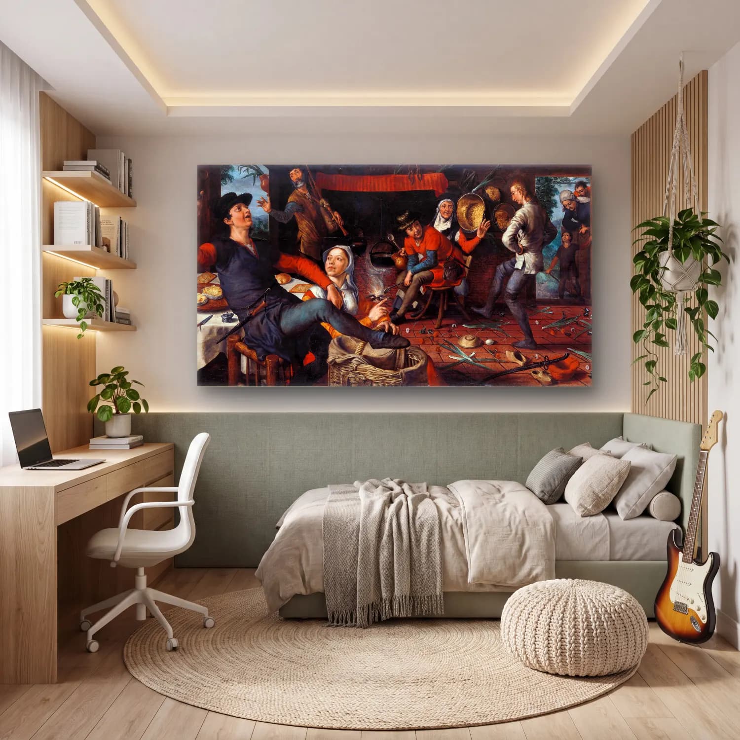 Pieter Aertsen – The Egg Dance cam tablo — genç odasında