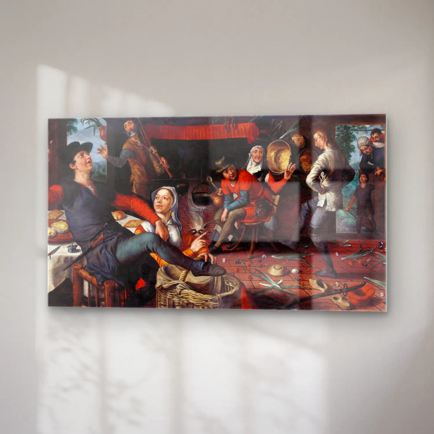 Pieter Aertsen – The Egg Dance cam tablo — sağ açıdan görünüm