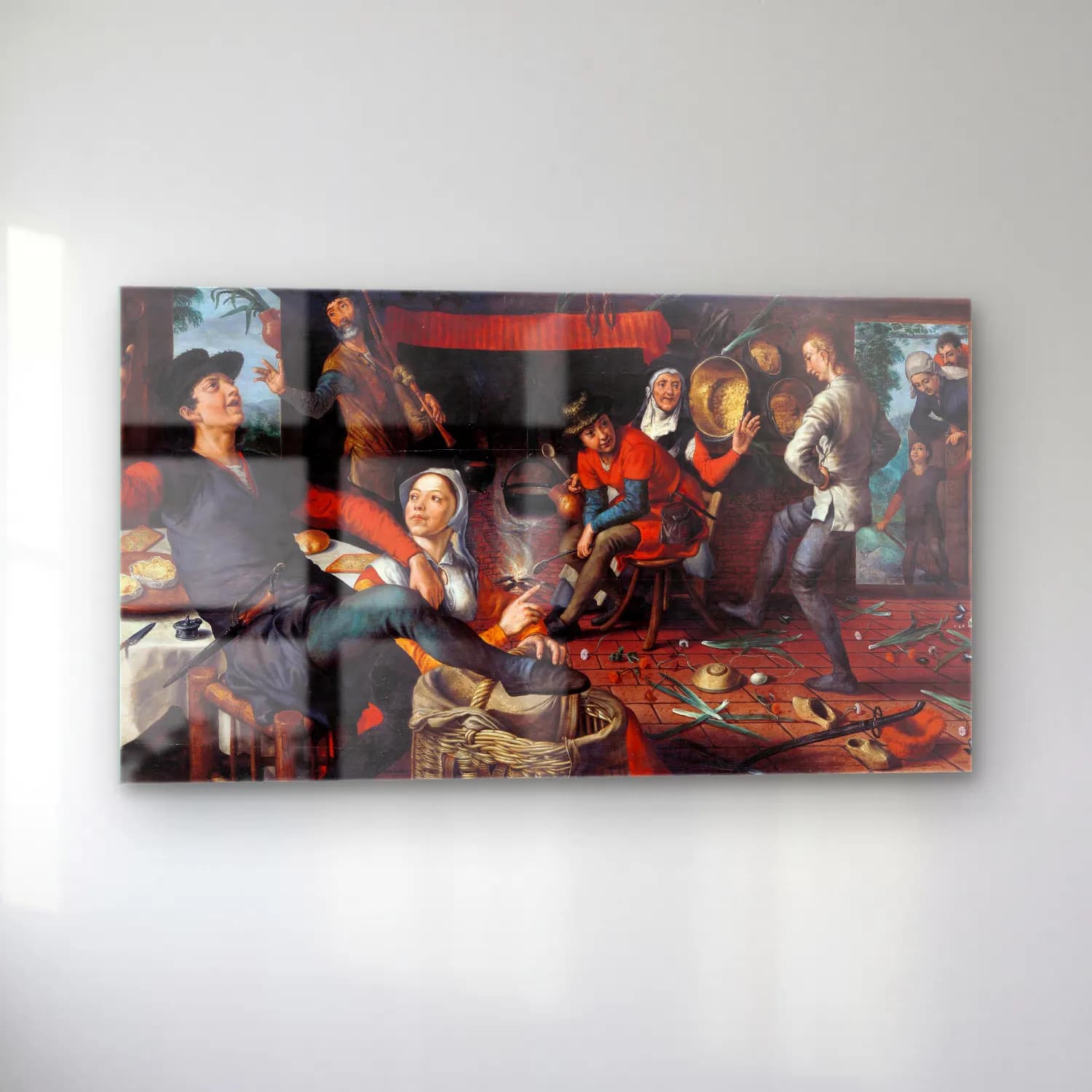 Pieter Aertsen – The Egg Dance cam tablo — sol açıdan görünüm