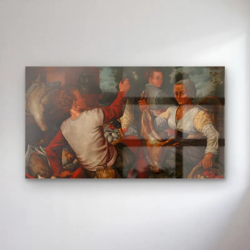 Pieter Aertsen – The Stallholders cam tablo — Pieter Aertsen – The Stallholders — yağlı boya mitolojik sahne