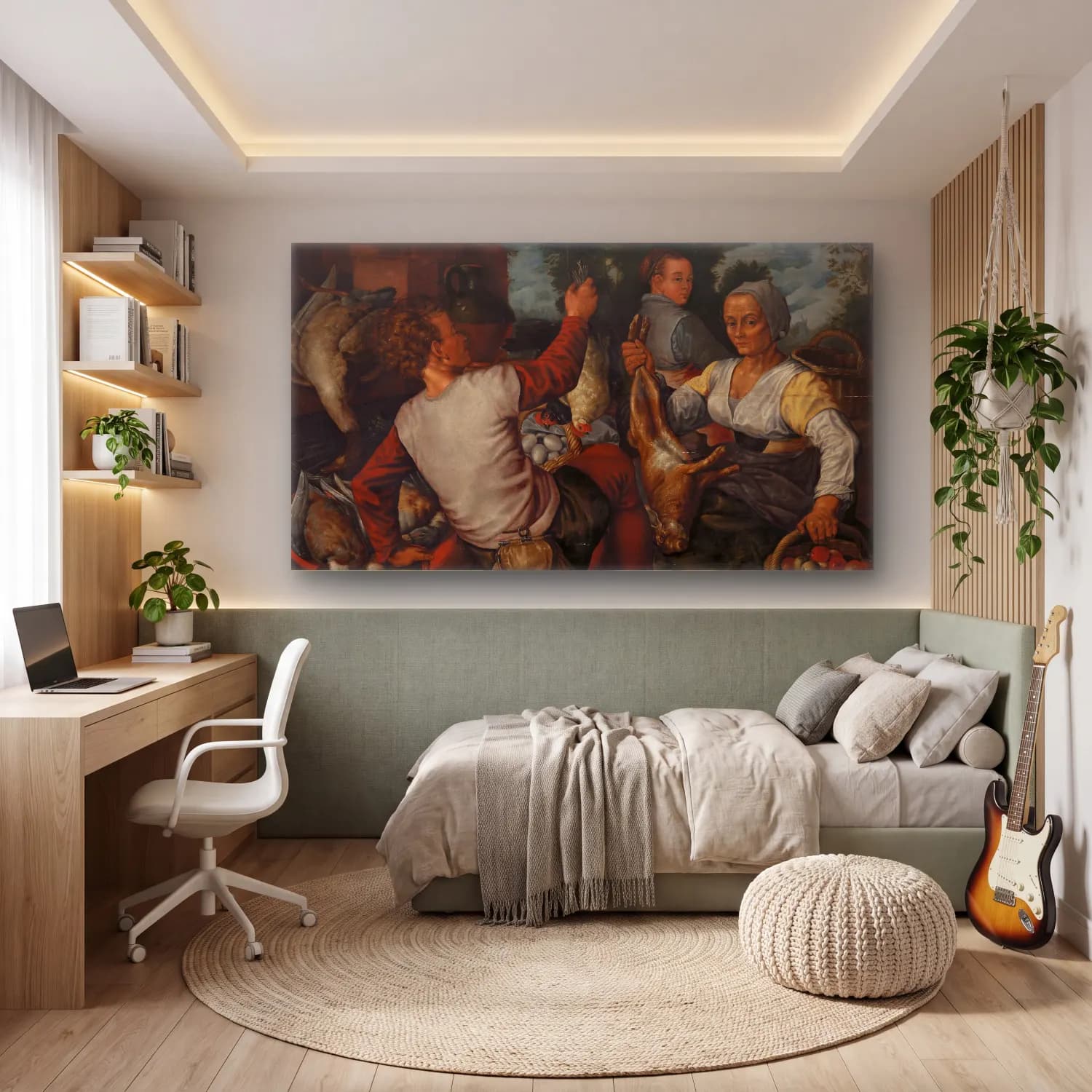 Pieter Aertsen – The Stallholders cam tablo — genç odasında