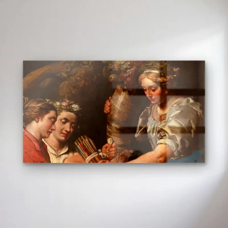 Abraham Janssens – Concord, Charity and Sincerity Conquering Discord cam tablo — Abraham Janssens – Concord, Charity and Sincerity Conquering Discord — yağlı boya mitolojik sahne