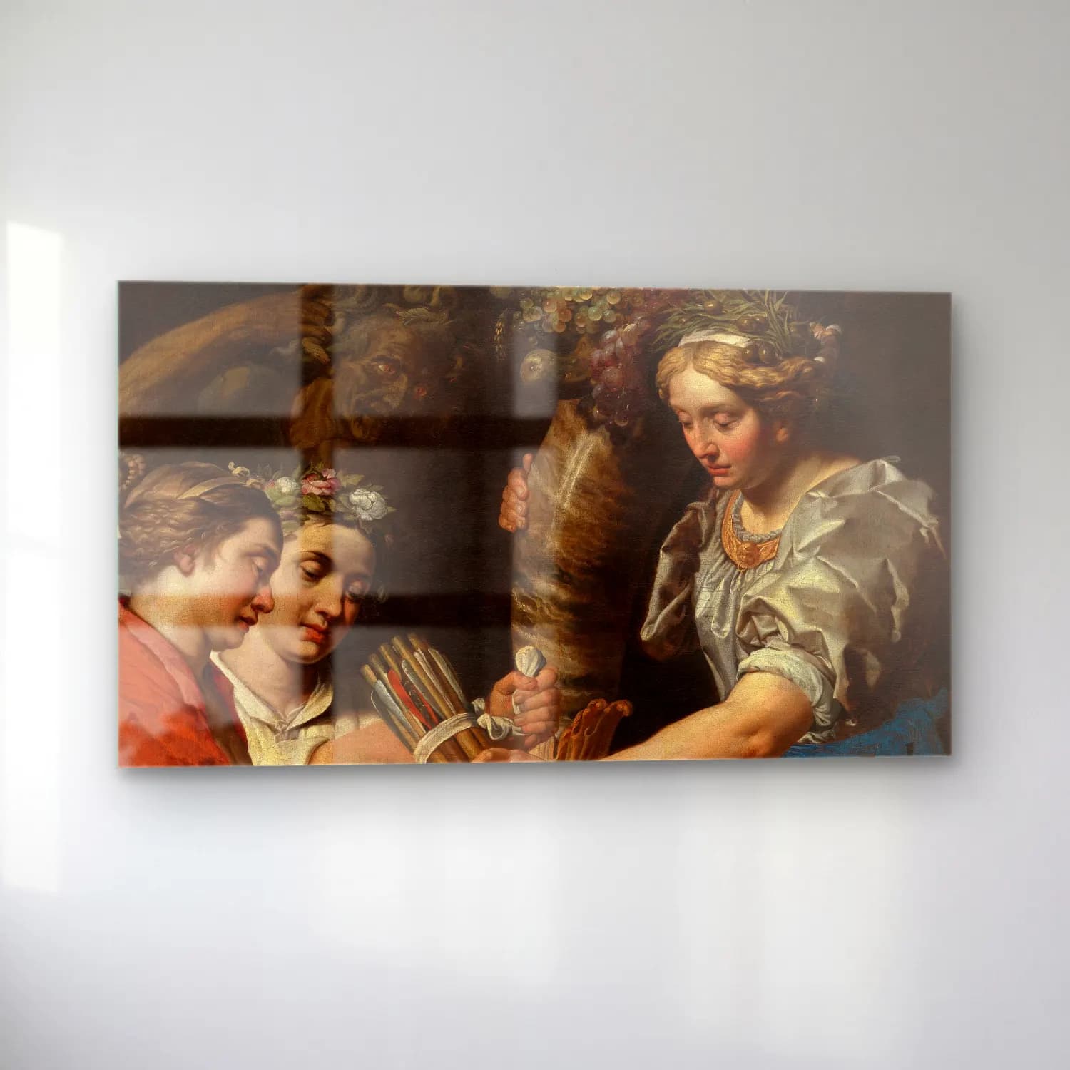Abraham Janssens – Concord, Charity and Sincerity Conquering Discord cam tablo — sol açıdan görünüm