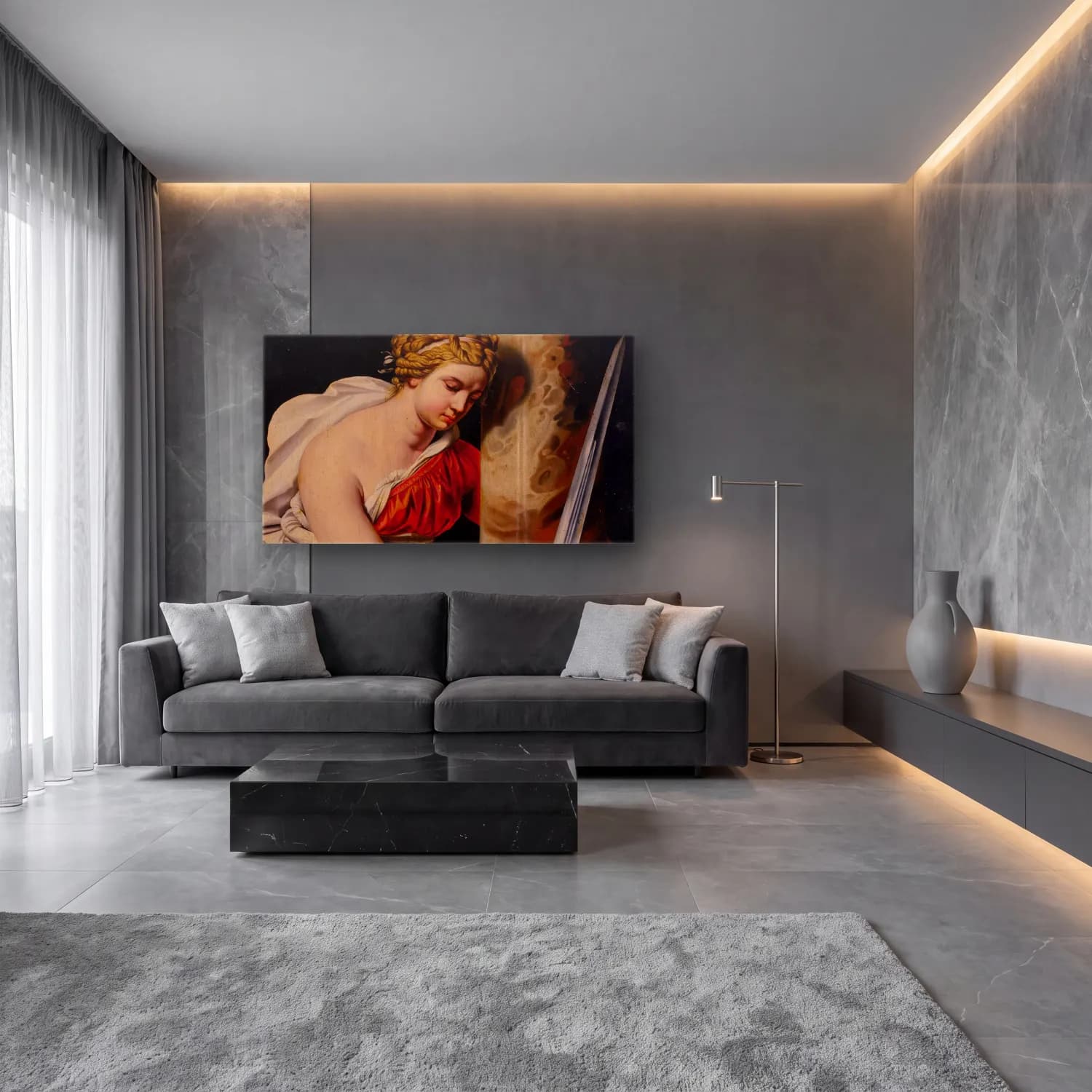 Abraham Janssens – Constancy cam tablo — lüks salon duvarında