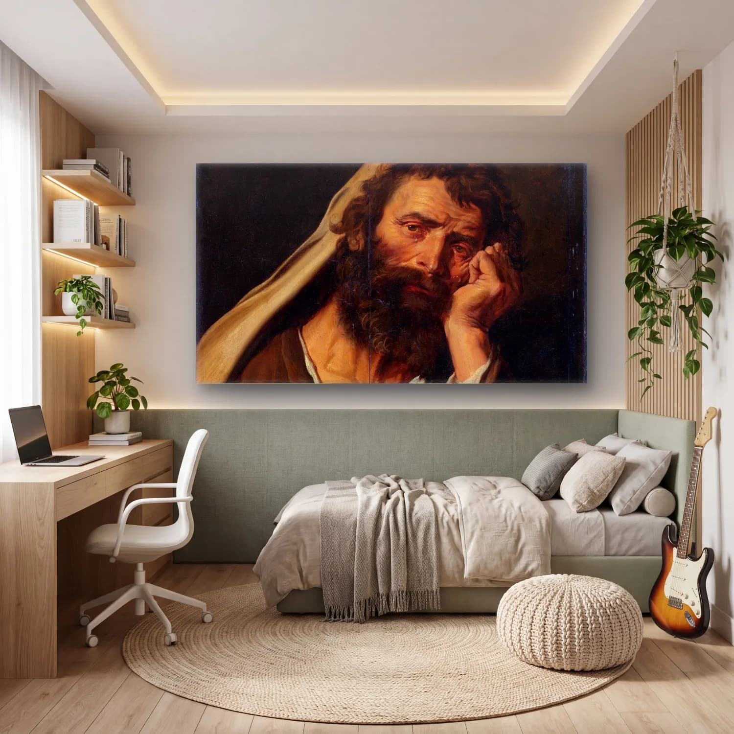 Abraham Janssens – Heraclitus cam tablo — genç odasında