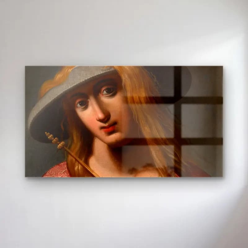 Abraham Janssens – Sibyl cam tablo — Abraham Janssens – Sibyl — yağlı boya şapkalı kadın