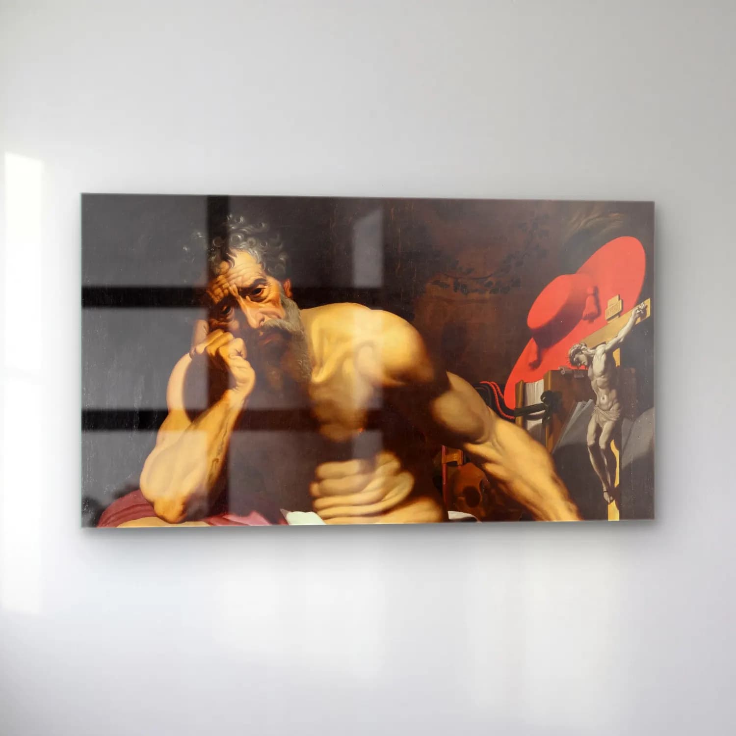 Abraham Janssens – St Jerome cam tablo — sol açıdan görünüm