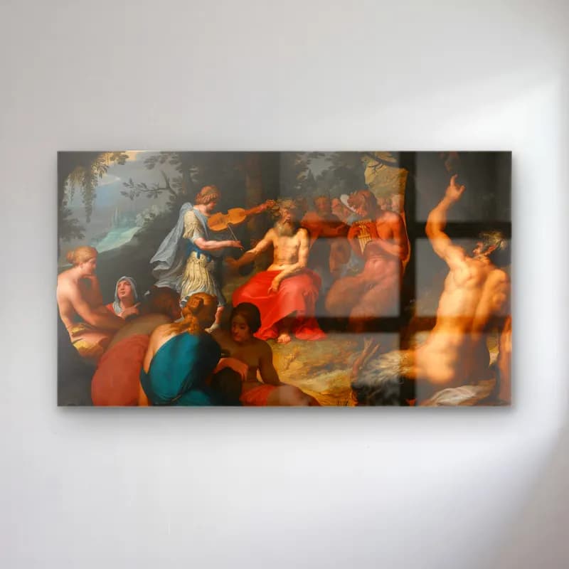 Abraham Janssens – The Judgement Of Midas cam tablo — Abraham Janssens – The Judgement Of Midas — yağlı boya mitolojik sahne