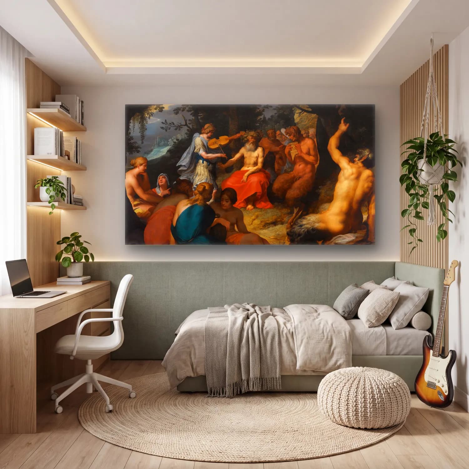 Abraham Janssens – The Judgement Of Midas cam tablo — genç odasında