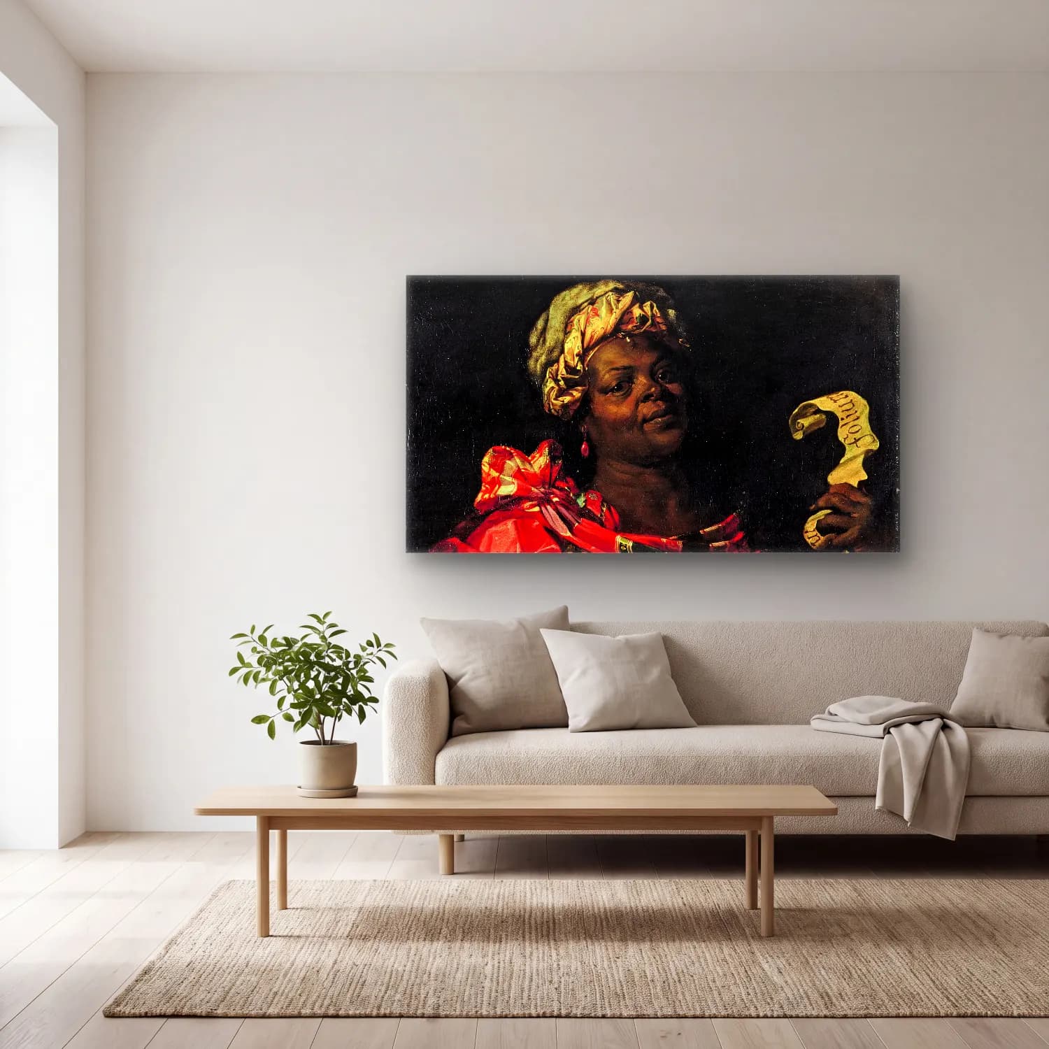Abraham Janssens – The Sibyl Agrippina cam tablo — açık renk salonda