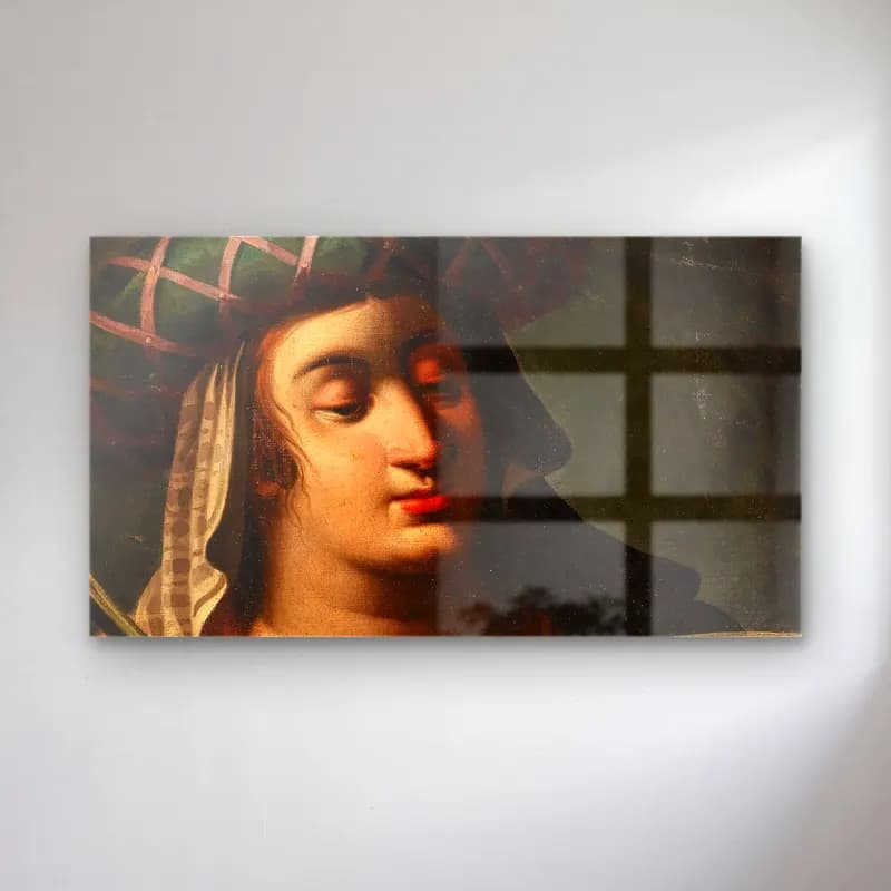 Abraham Janssens – The Tiburtine Sibyl cam tablo — Abraham Janssens – The Tiburtine Sibyl — yağlı boya kadın portresi