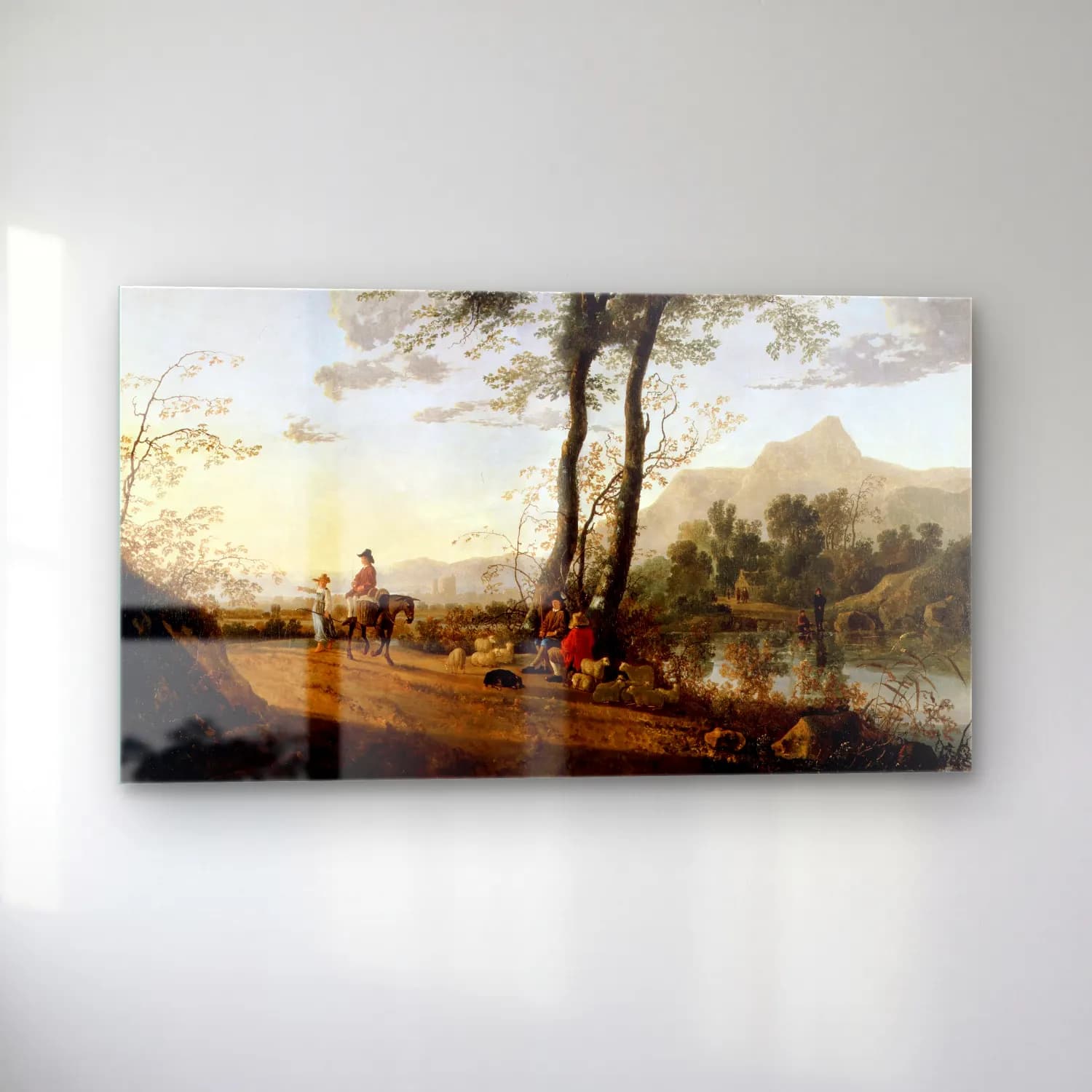 Aelbert Cuyp – A Road near a River cam tablo — sol açıdan görünüm