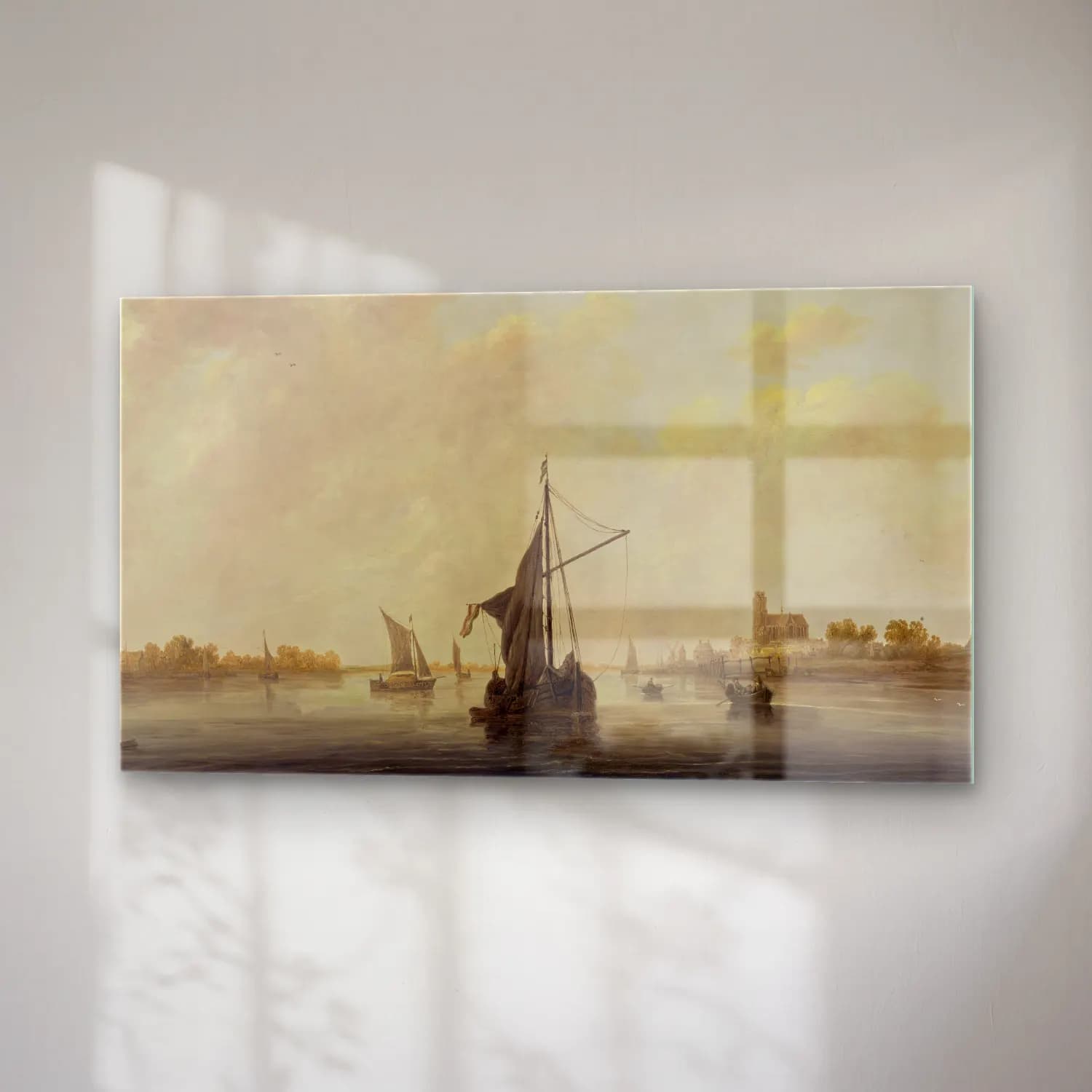 Aelbert Cuyp – A View of the Maas at Dordrecht cam tablo — sağ açıdan görünüm