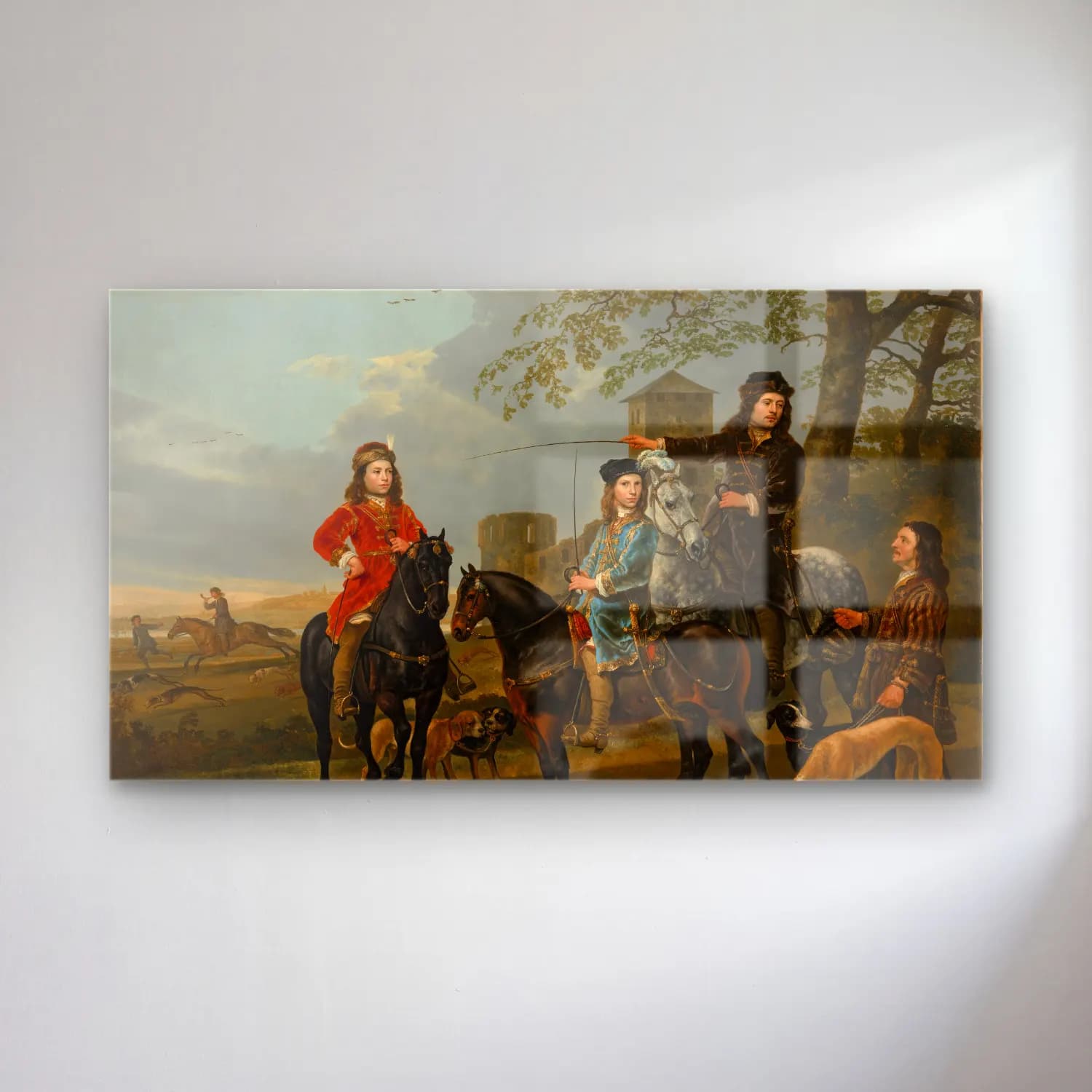 Aelbert Cuyp – Equestrian Portrait of Cornelis and Michiel Pompe van… cam tablo — Aelbert Cuyp – Equestrian Portrait of Cornelis and Michiel Pompe van… — yağlı boya savaş sahnesi