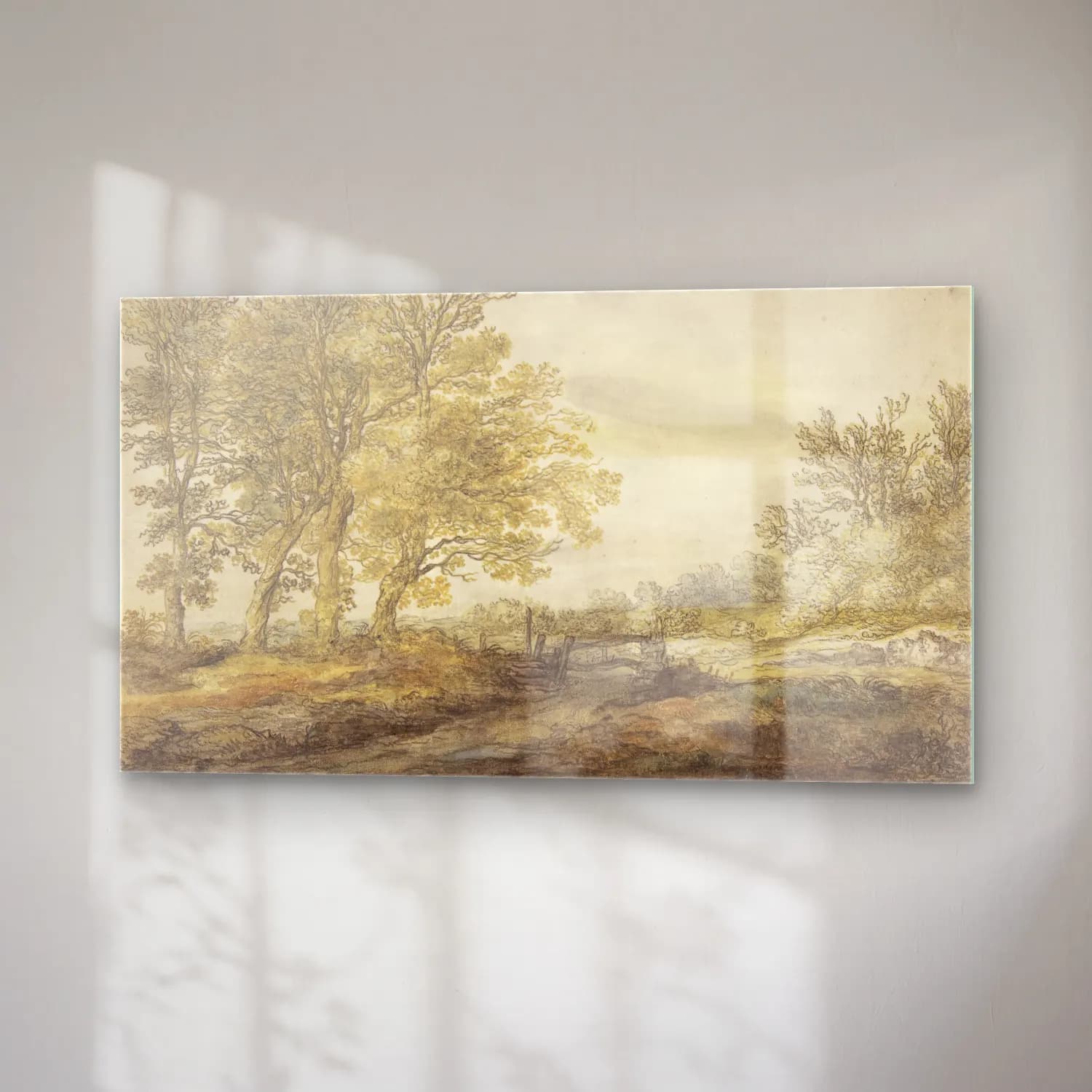 Aelbert Cuyp – Landscape with Trees cam tablo — sağ açıdan görünüm