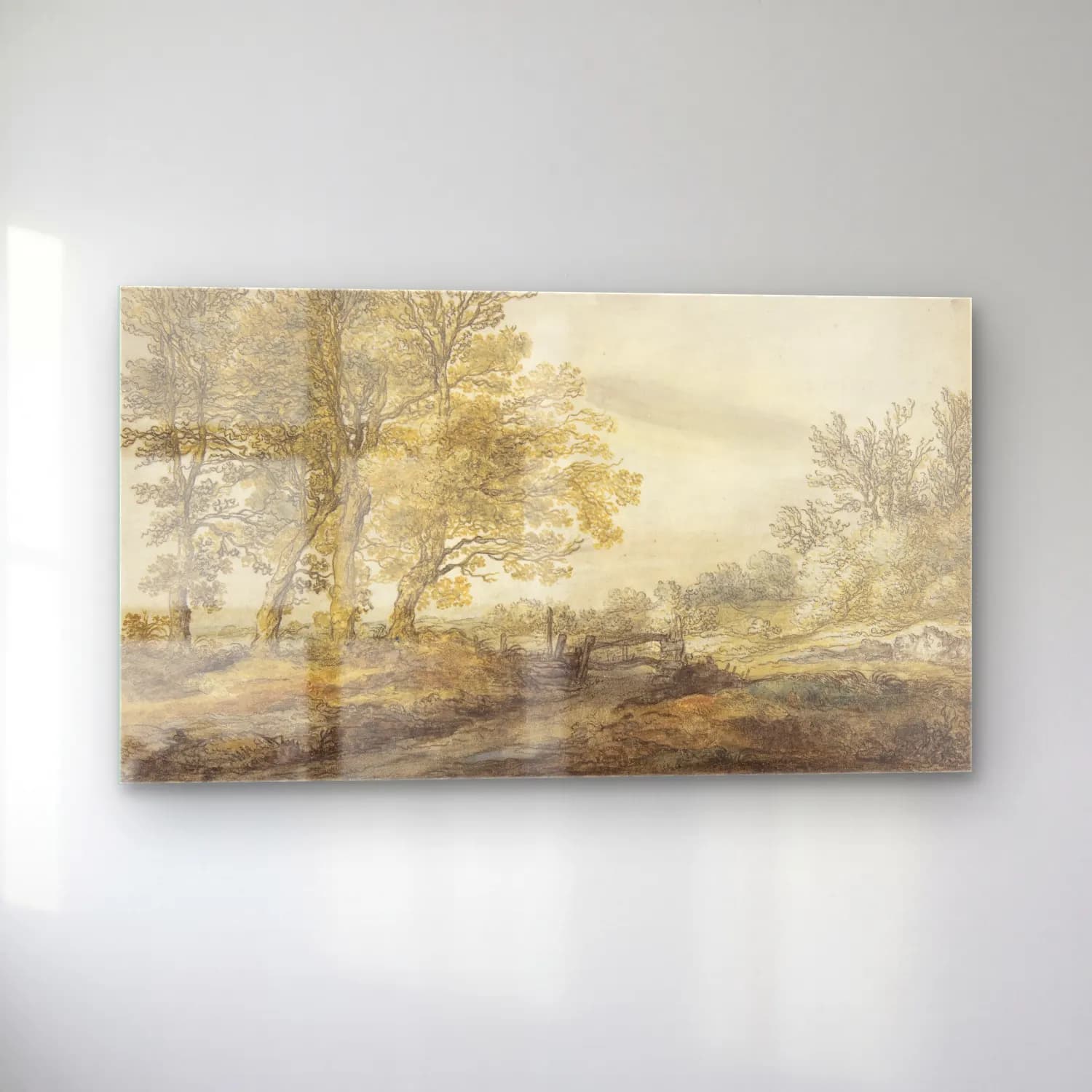 Aelbert Cuyp – Landscape with Trees cam tablo — sol açıdan görünüm