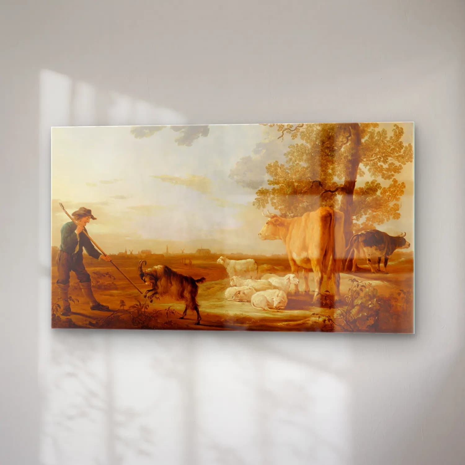Aelbert Cuyp – Landscape with cattle cam tablo — sağ açıdan görünüm