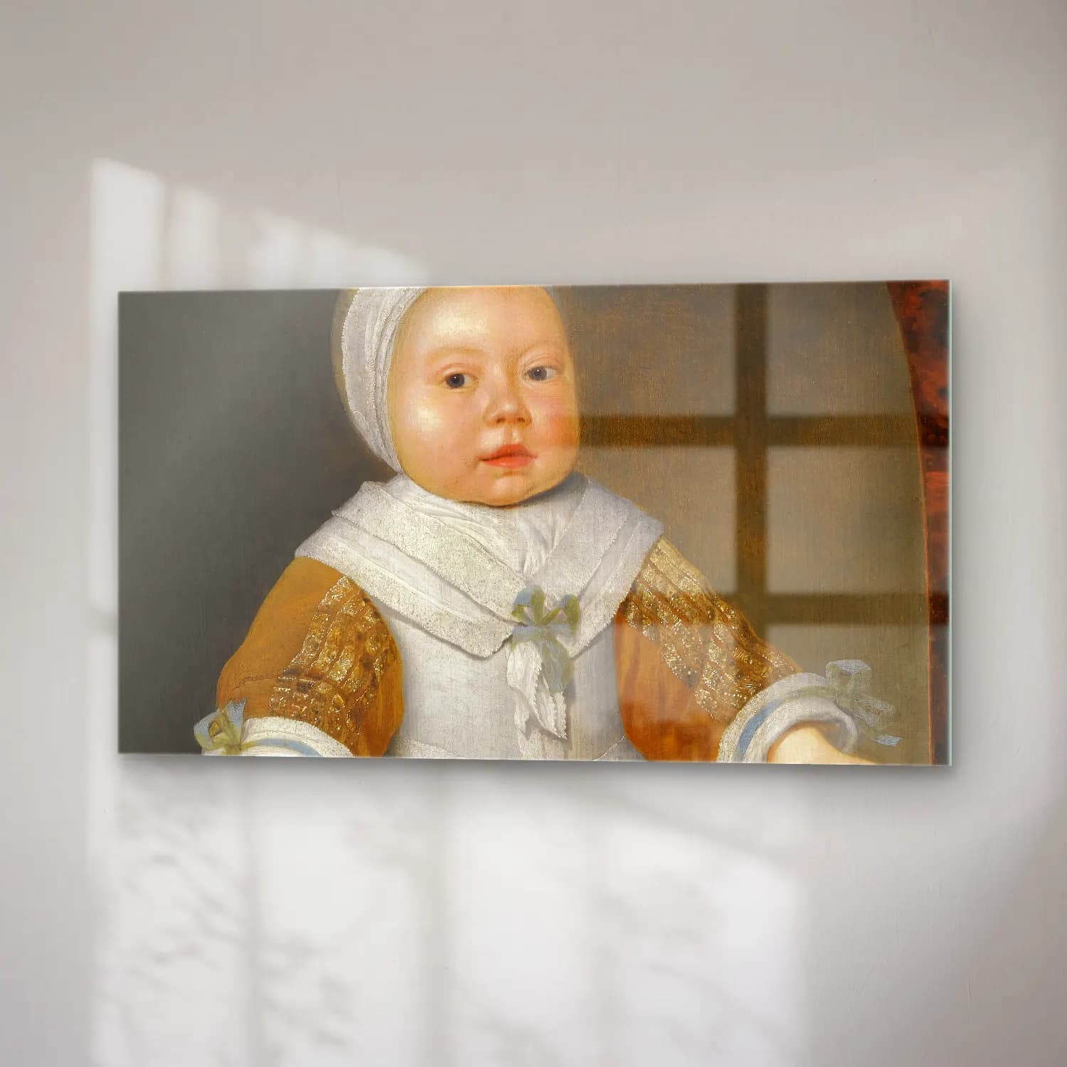 Aelbert Cuyp – Portrait Of A One-Year-Old Girl Of The Van Der Burch Family cam tablo — sağ açıdan görünüm