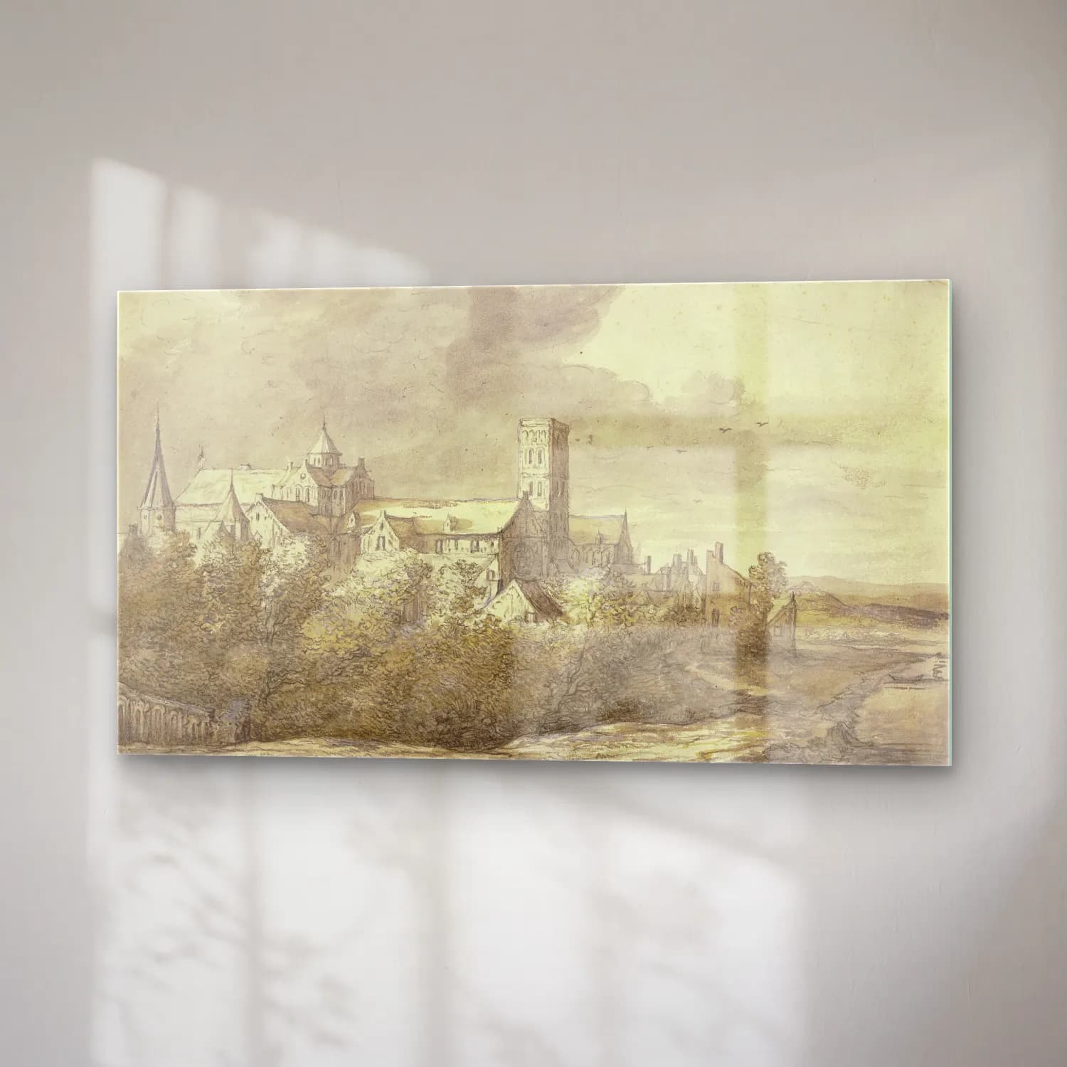 Aelbert Cuyp – St. Mary’s church in Utrecht cam tablo — sağ açıdan görünüm