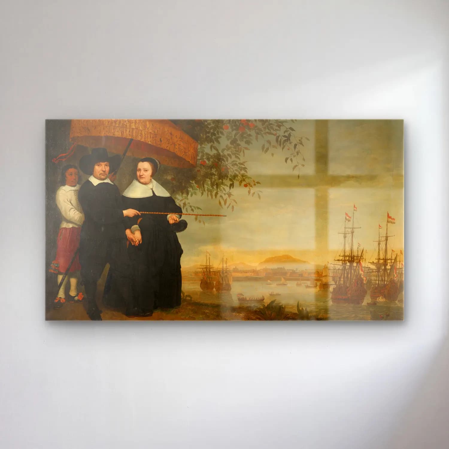 Aelbert Cuyp – VOC Senior Merchant cam tablo — Aelbert Cuyp – VOC Senior Merchant — yağlı boya kadın portresi