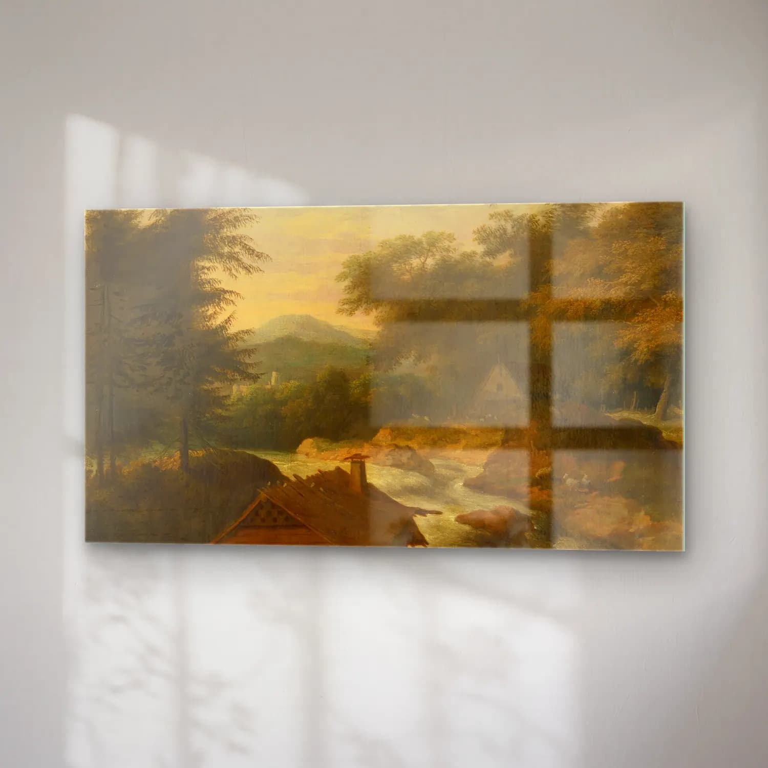 Allaert van Everdingen – River Landscape With Cottage cam tablo — sağ açıdan görünüm