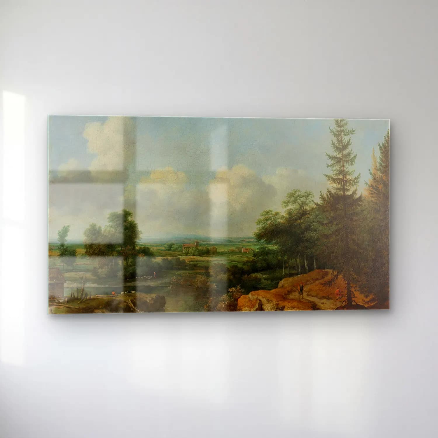 Allaert van Everdingen – Swedish Landscape cam tablo — sol açıdan görünüm