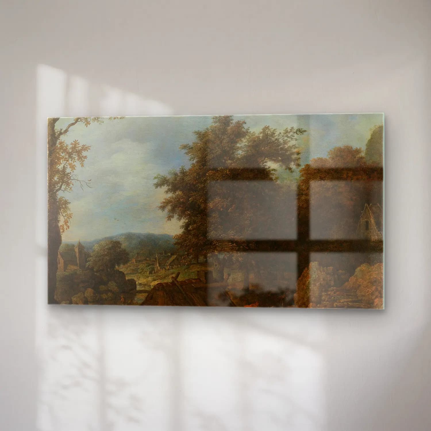 Allaert van Everdingen – Swedish Landscape with a Water Mill cam tablo — sağ açıdan görünüm