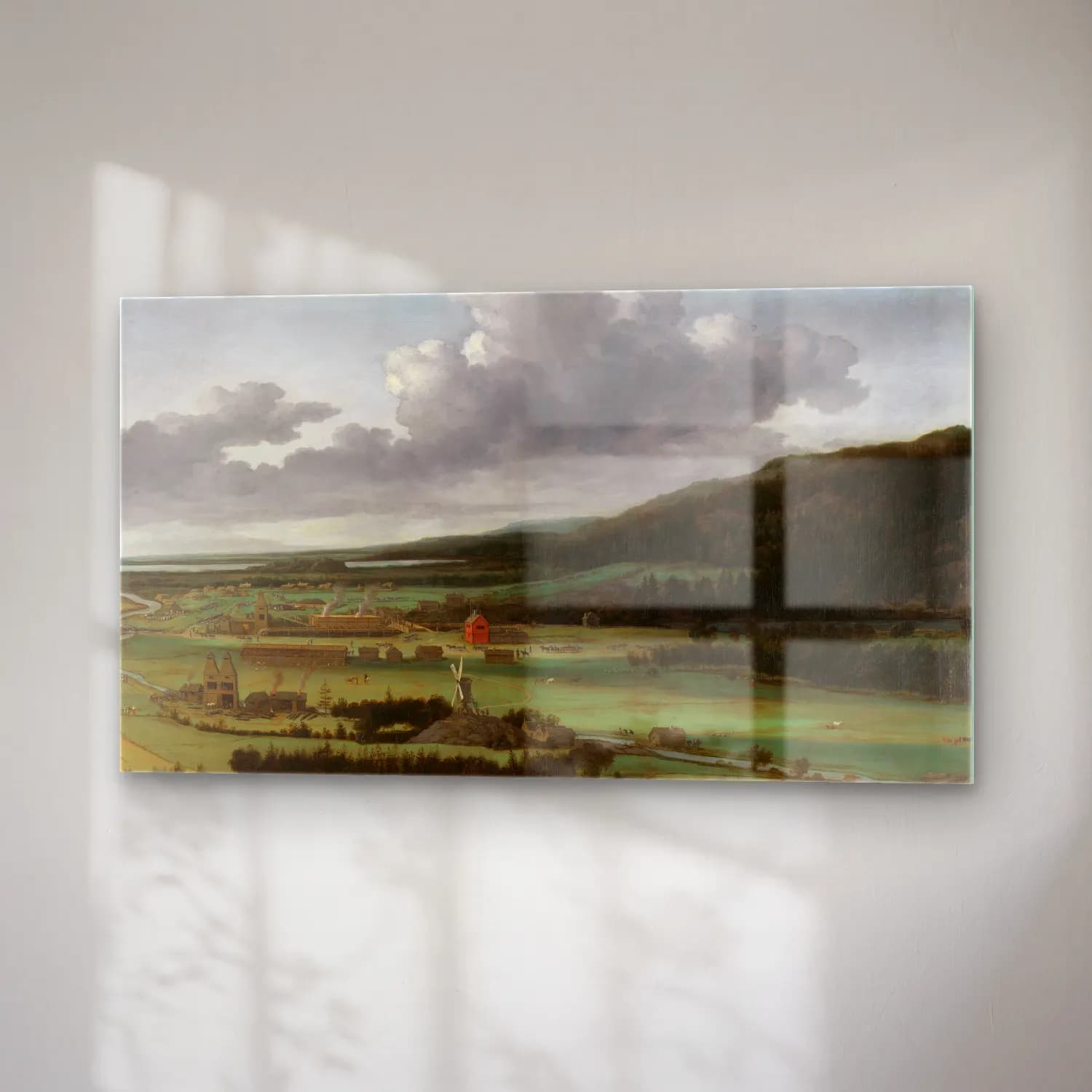 Allaert van Everdingen – Swedish Landscape with a Waterfall cam tablo — sağ açıdan görünüm