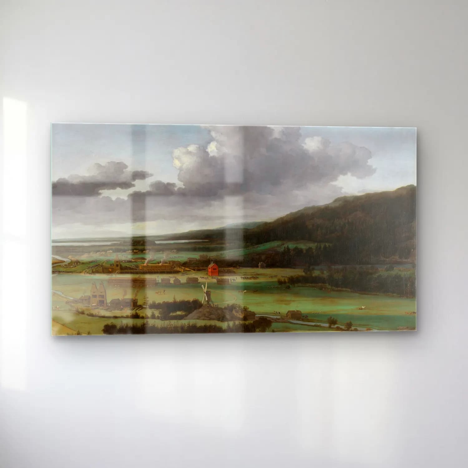 Allaert van Everdingen – Swedish Landscape with a Waterfall cam tablo — sol açıdan görünüm