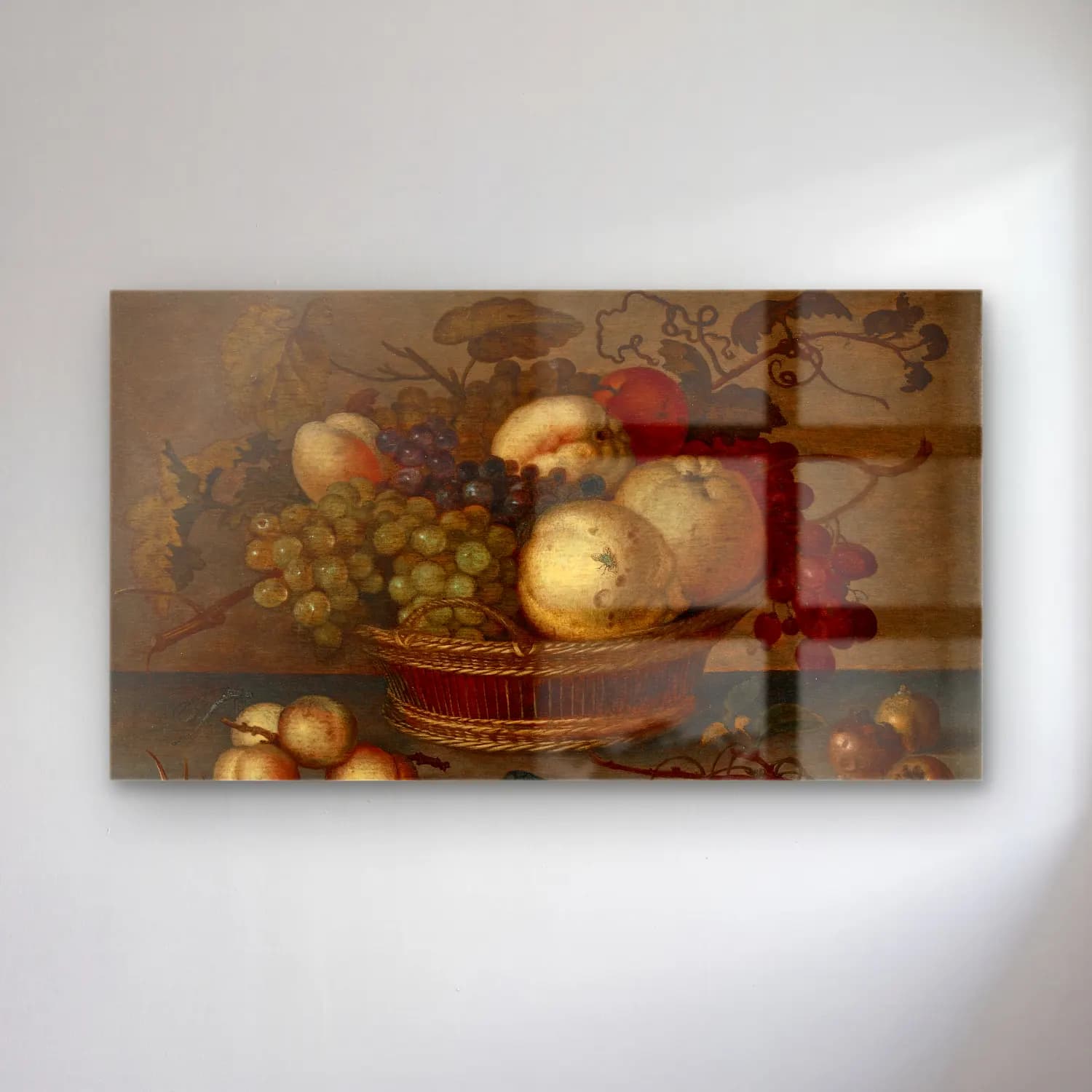 Balthasar van der Ast – Still Life of Flowers, Fruit, Shells, and Insects (About… cam tablo — Balthasar van der Ast – Still Life of Flowers, Fruit, Shells, and Insects (About… — yağlı boya meyveli natürmort