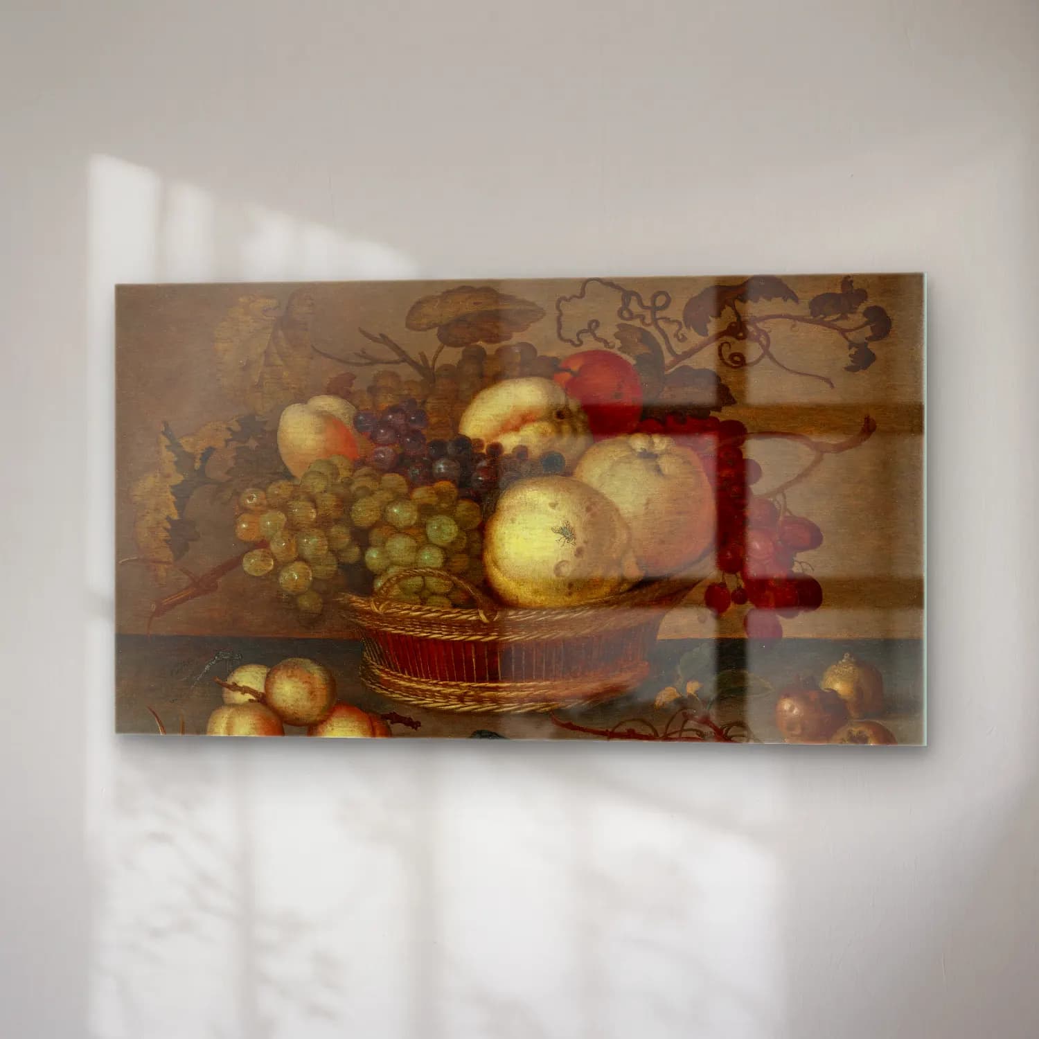 Balthasar van der Ast – Still Life of Flowers, Fruit, Shells, and Insects (About… cam tablo — sağ açıdan görünüm