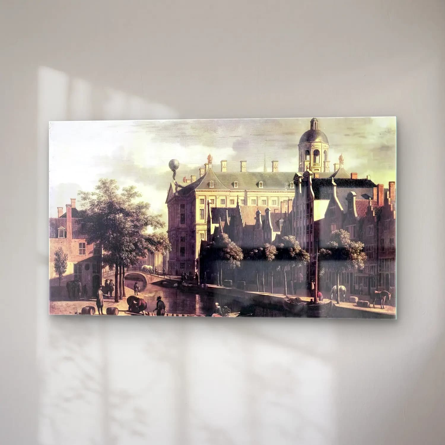 Gerrit Adriaensz. Berckheyde – Amsterdam, the Nieuwezijds near the Bloemmarkt cam tablo — sağ açıdan görünüm