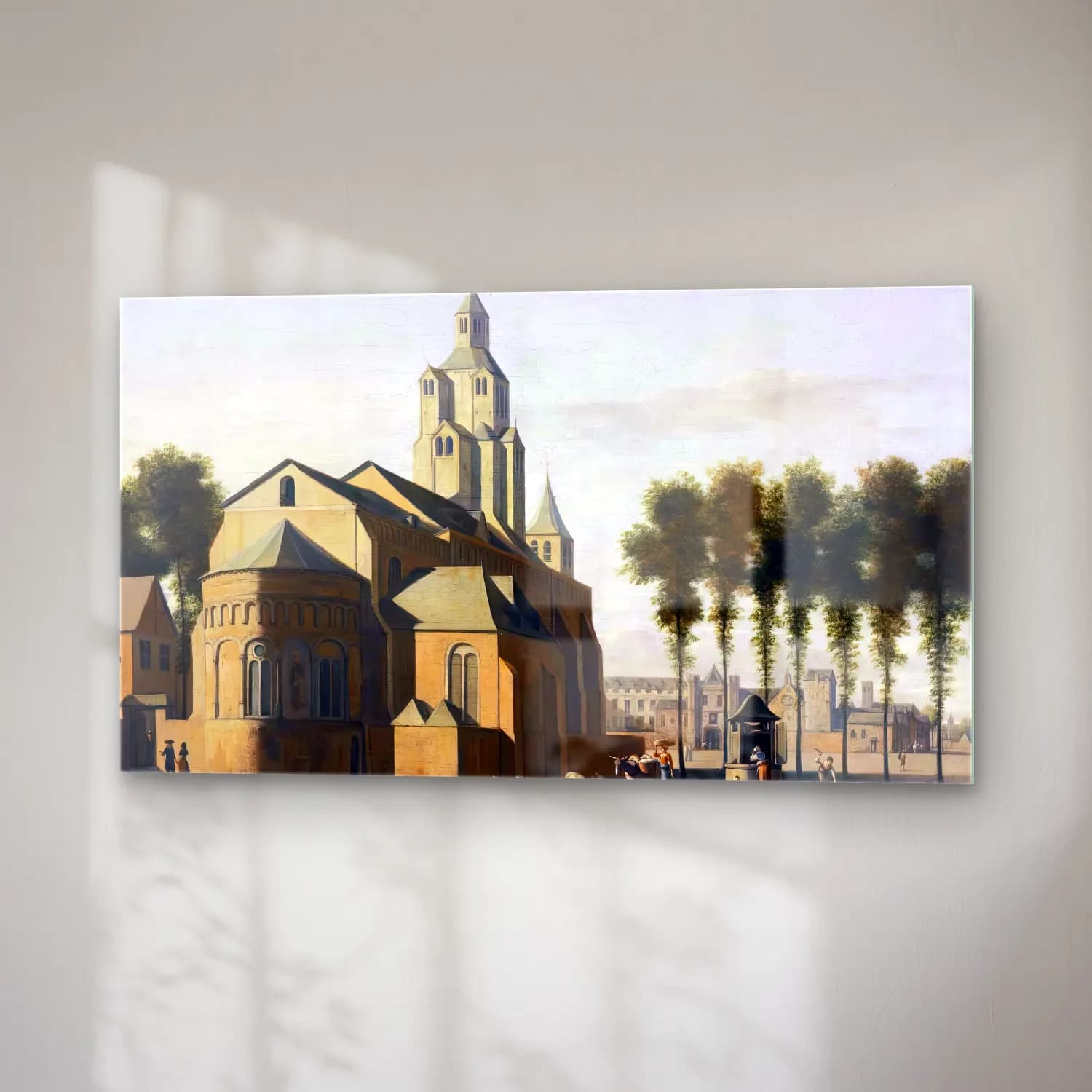 Gerrit Adriaensz. Berckheyde – Church of St Cecilia, Cologne cam tablo — sağ açıdan görünüm