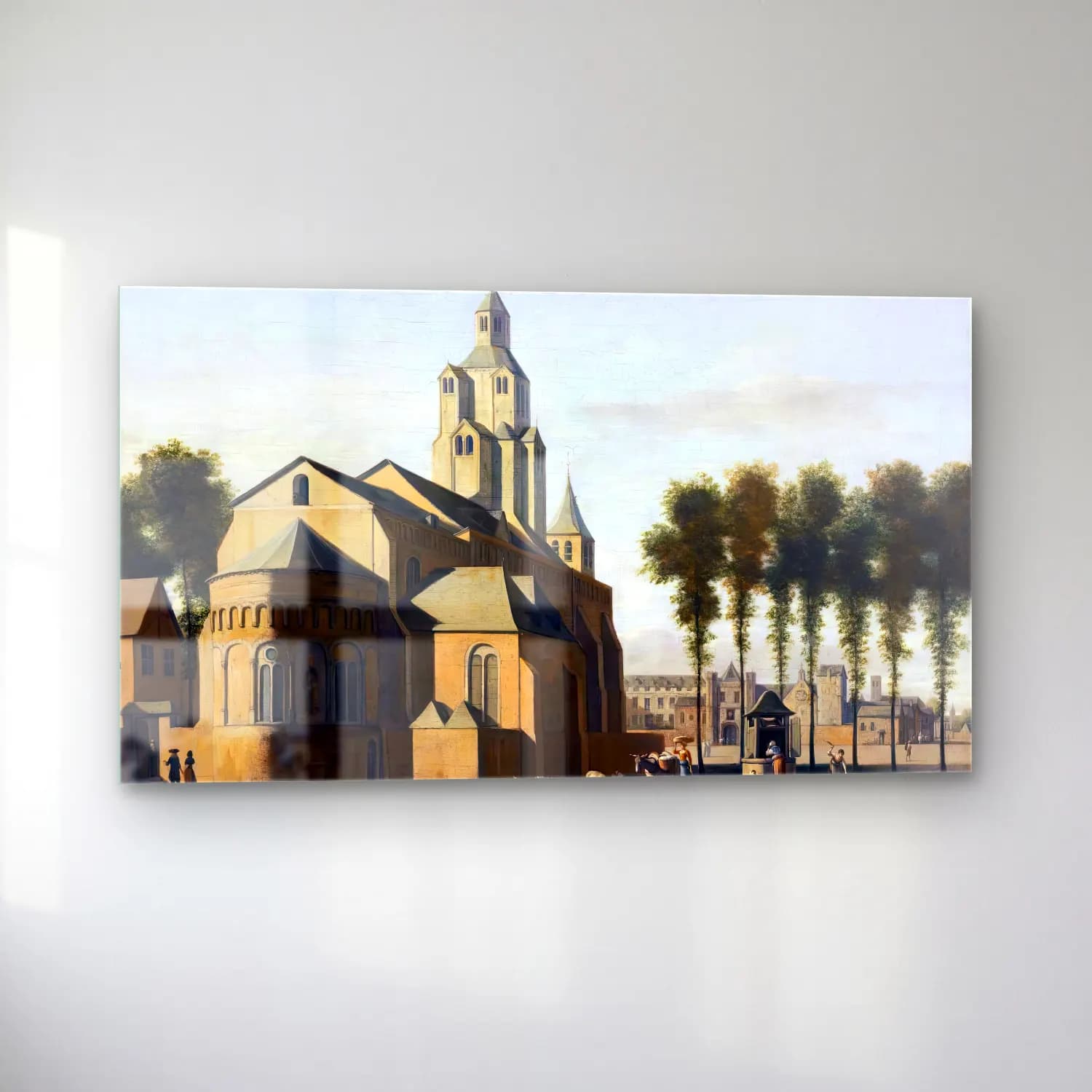 Gerrit Adriaensz. Berckheyde – Church of St Cecilia, Cologne cam tablo — sol açıdan görünüm